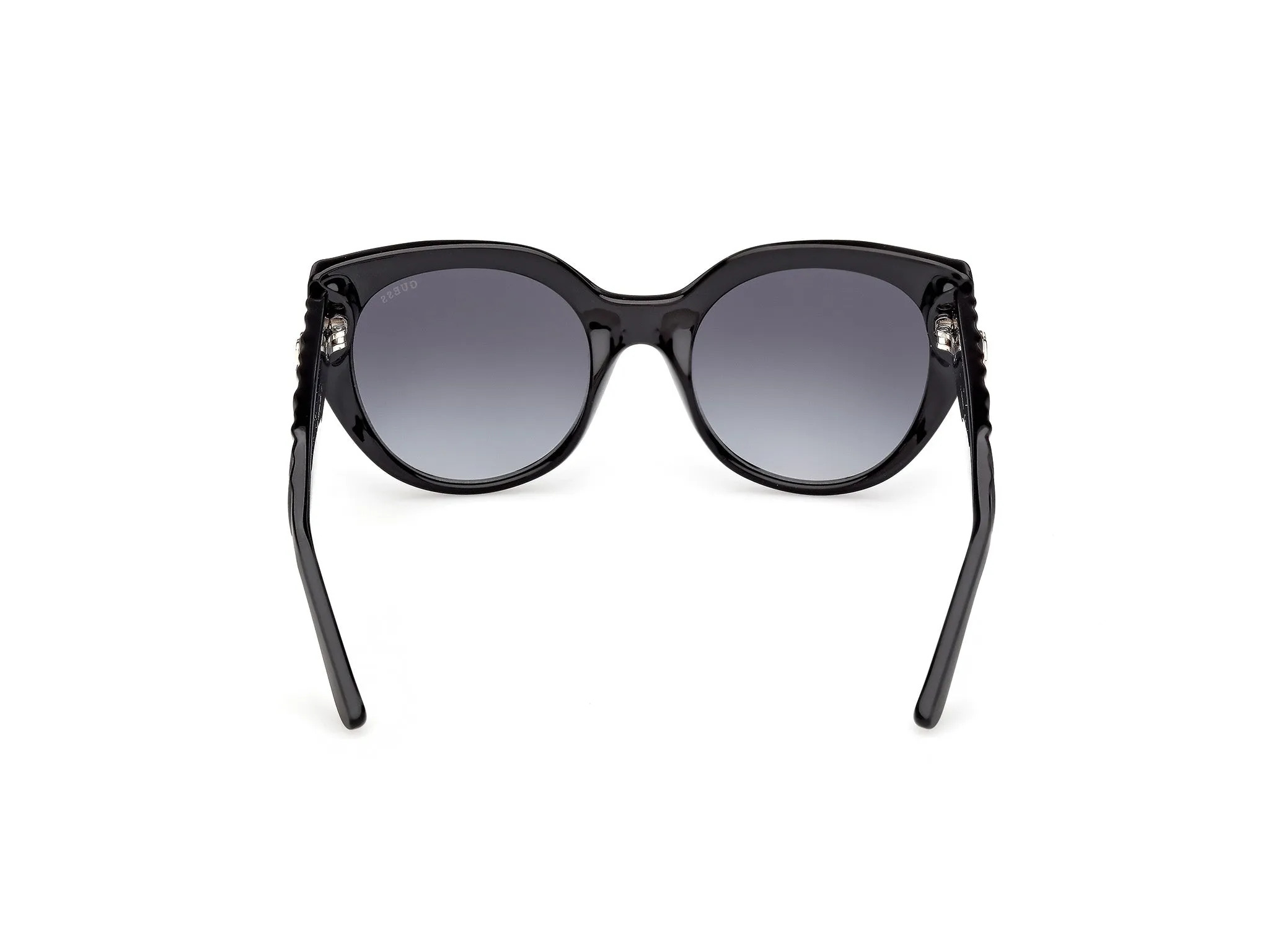 Guess GU00255 01B Occhiali da sole Iniettato Nero Fumo Cat Eye Normale - immagine 4