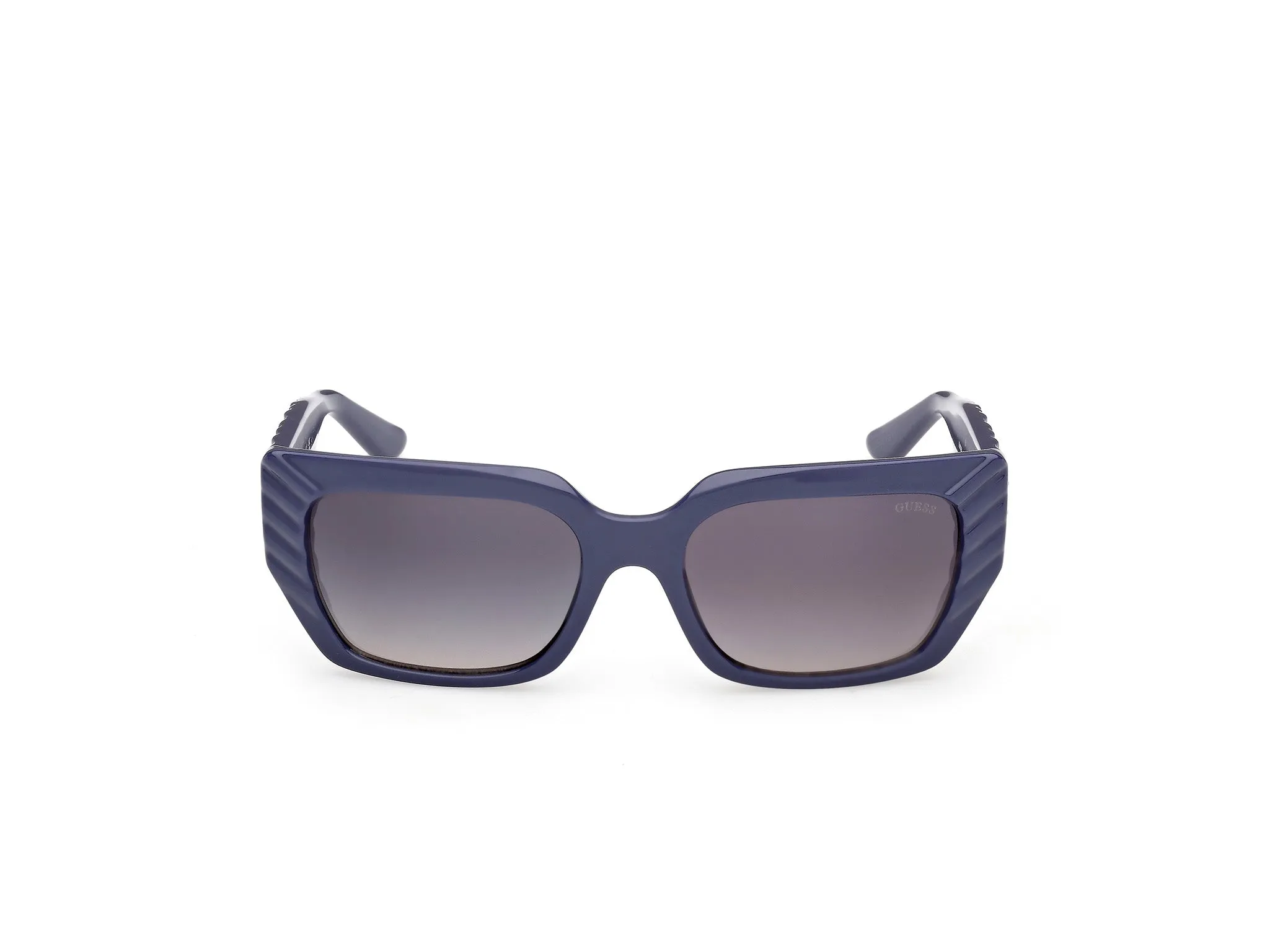 Guess GU00254 90B Occhiali da sole Iniettato Blu Fumo Squadrata Normale - immagine 2