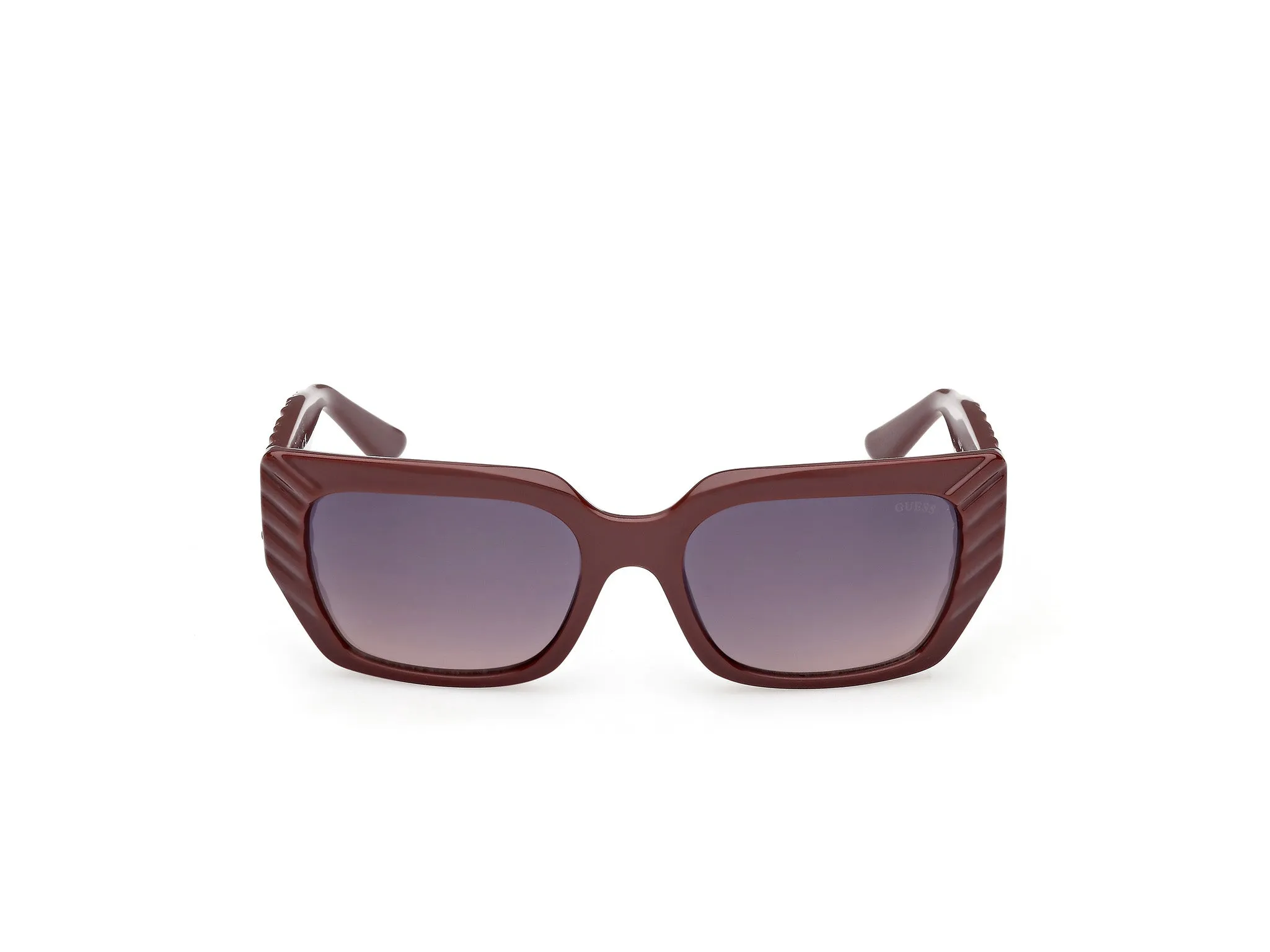 Guess GU00254 69Z Occhiali da sole Iniettato Bordeaux Viola Squadrata Normale - immagine 2