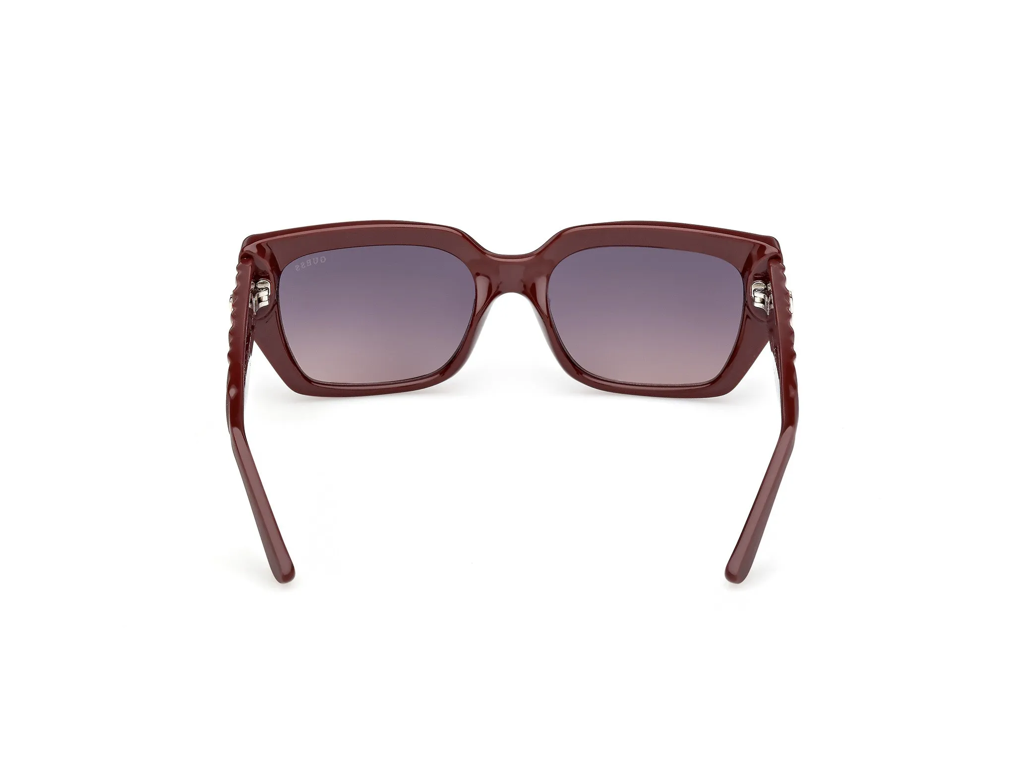 Guess GU00254 69Z Occhiali da sole Iniettato Bordeaux Viola Squadrata Normale - immagine 4