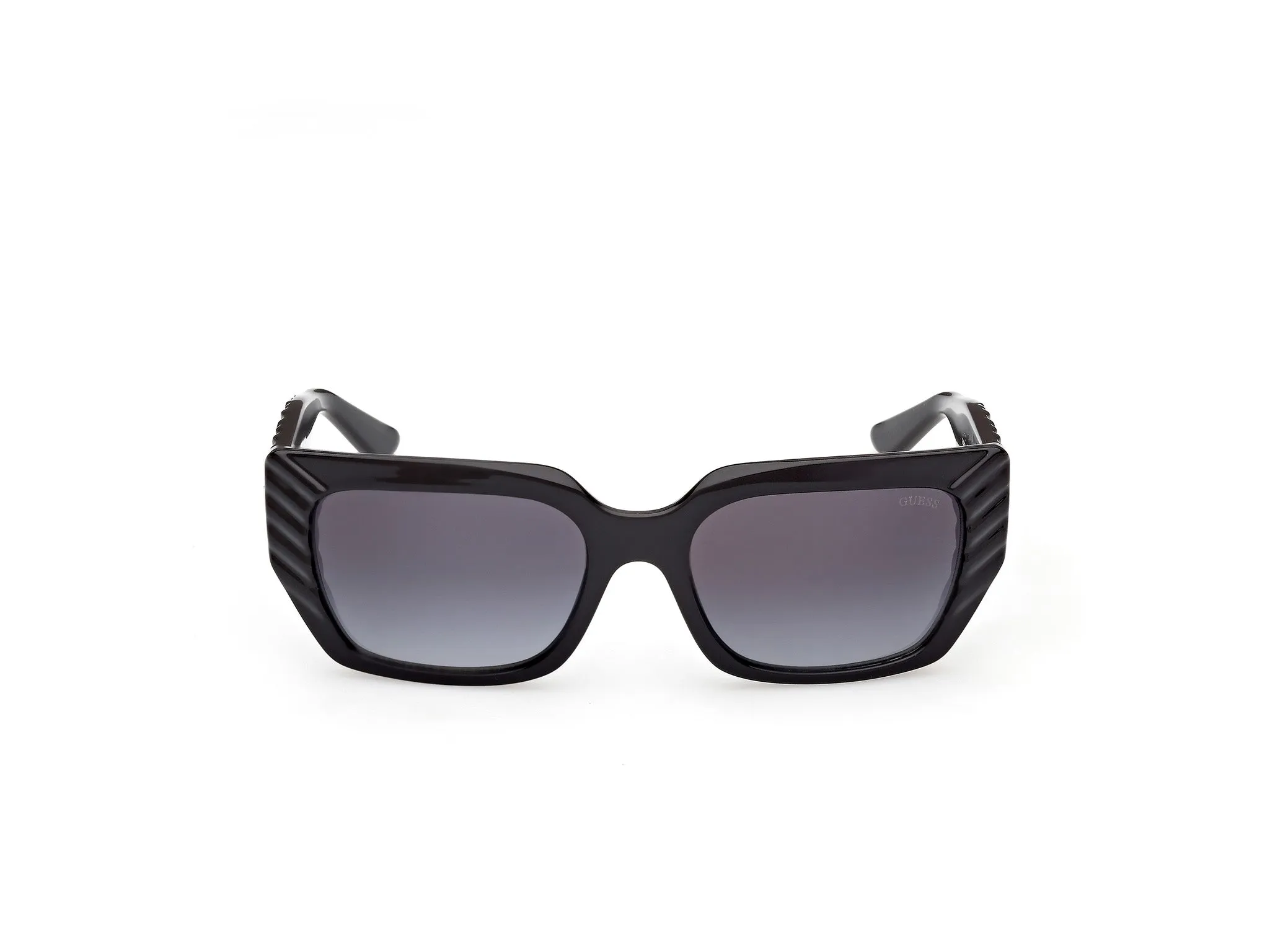 Guess GU00254 01B Occhiali da sole Iniettato Nero Fumo Squadrata Normale - immagine 2