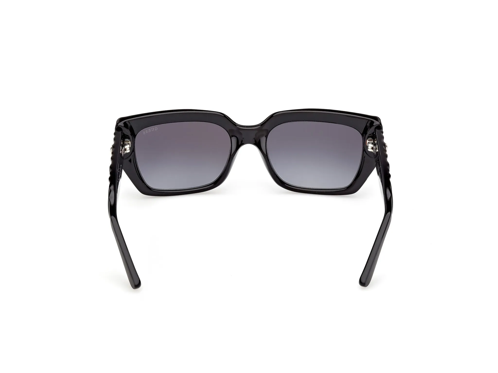 Guess GU00254 01B Occhiali da sole Iniettato Nero Fumo Squadrata Normale - immagine 4