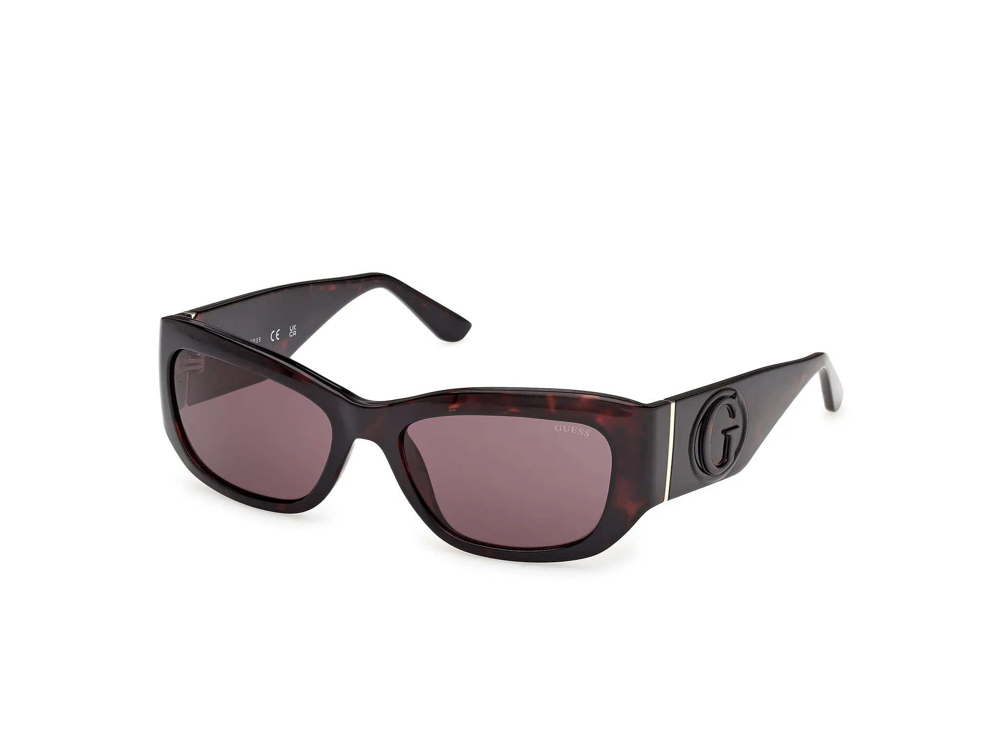 Guess GU00253 52E Occhiali da sole Iniettato Havana Marrone Squadrata Normale - immagine 1