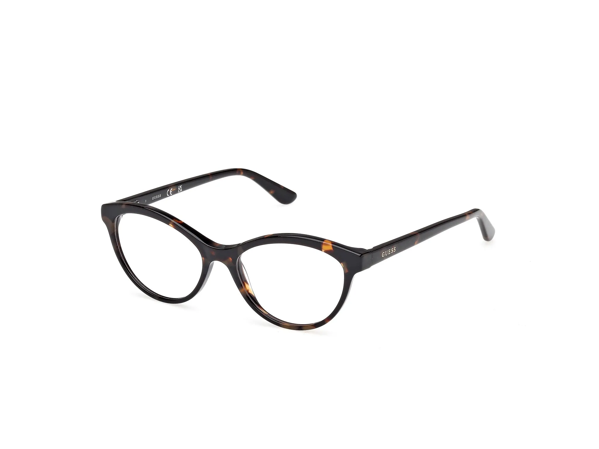 Guess GU50273 52 Montature da vista Acetato Havana Cat Eye Normale - immagine 1