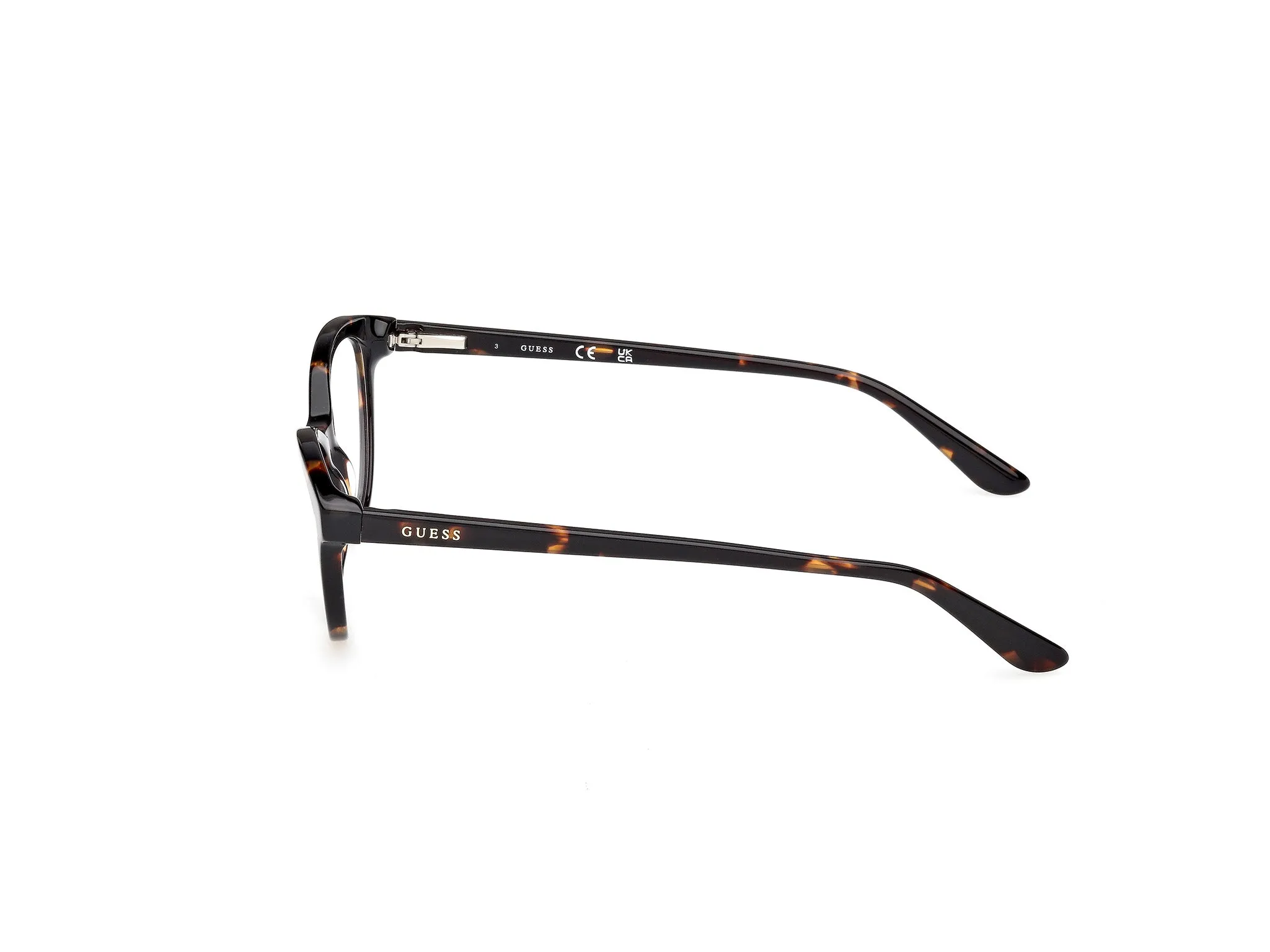 Guess GU50273 52 Montature da vista Acetato Havana Cat Eye Normale - immagine 3