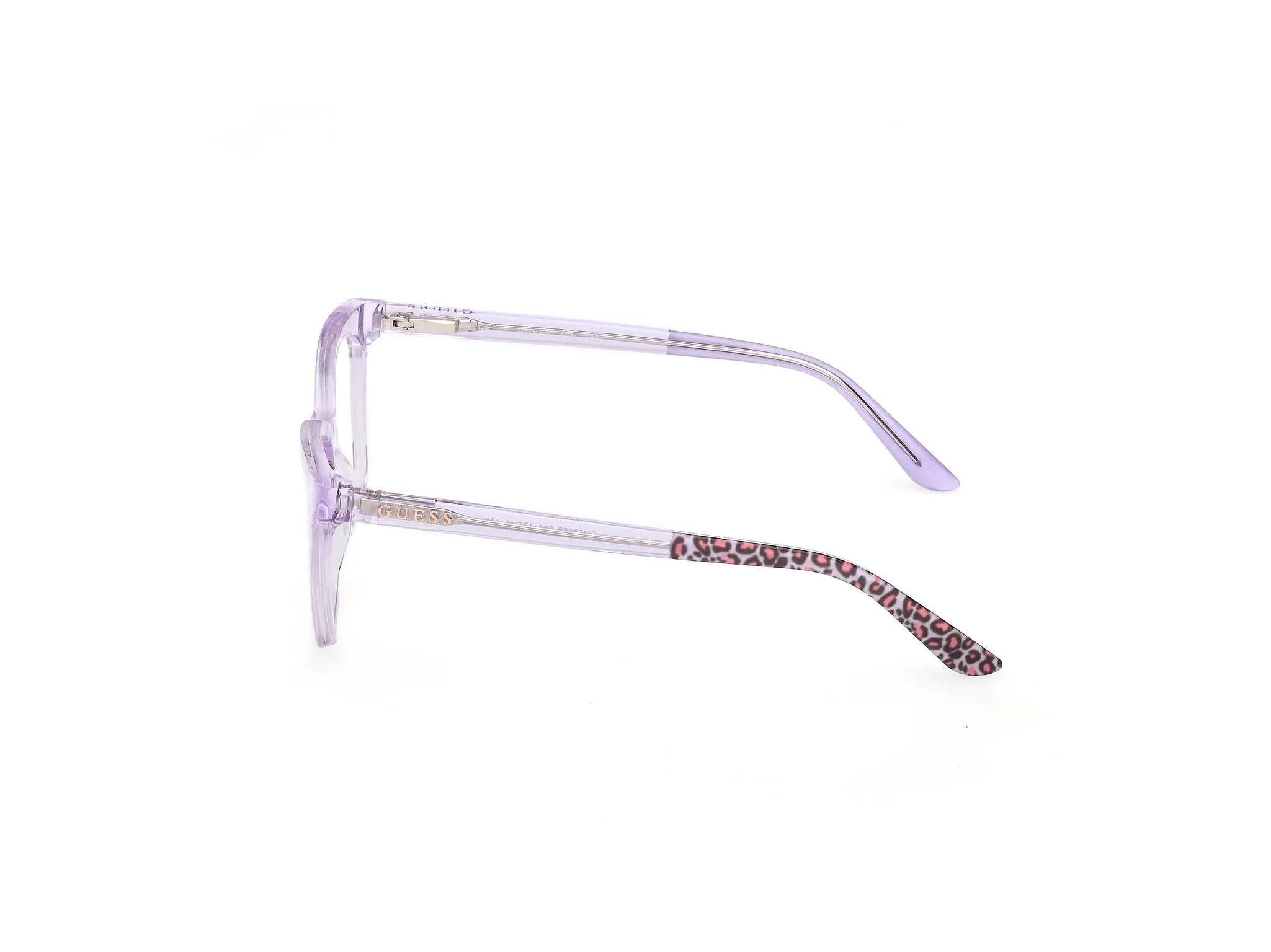 Guess GU50268 81 Montature da vista Acetato Viola Squadrata Normale - immagine 3