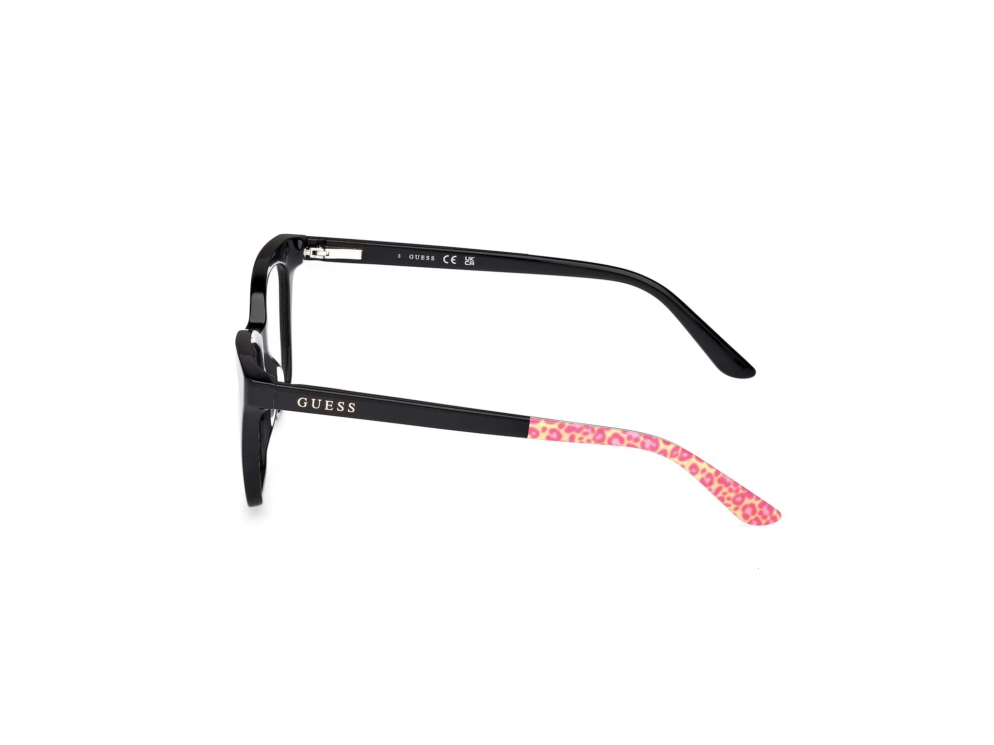 Guess GU50268 1 Montature da vista Acetato Nero Squadrata Normale - immagine 3