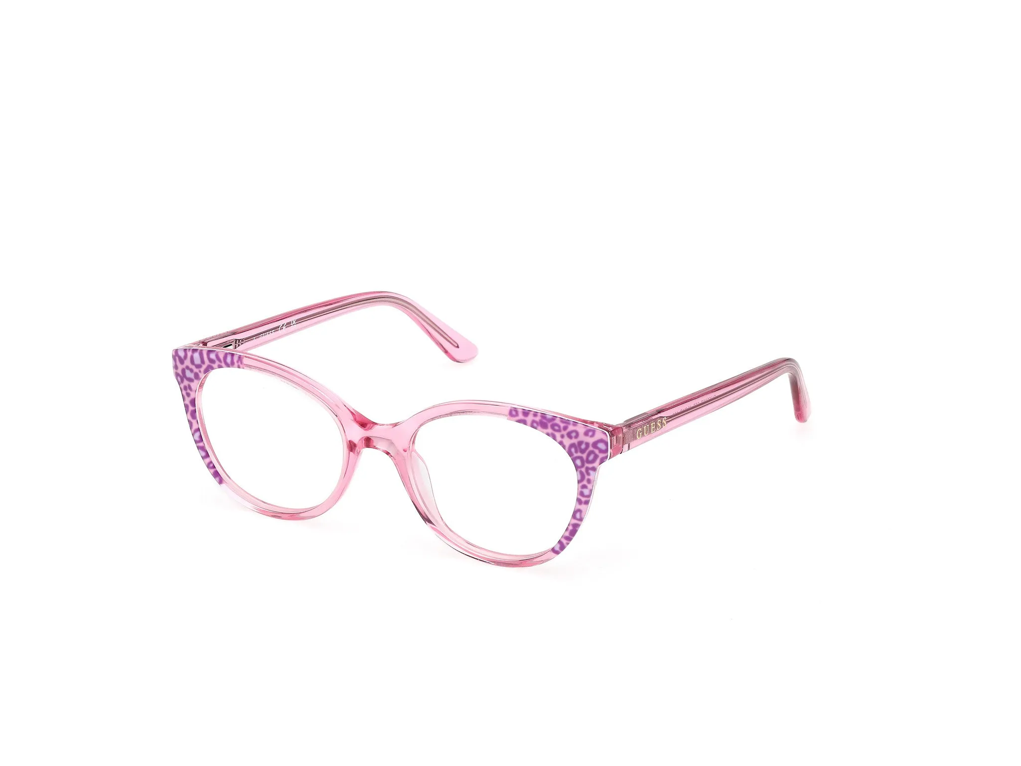 Guess GU50267 77 Montature da vista Acetato Fucsia Rotonda Normale - immagine 1