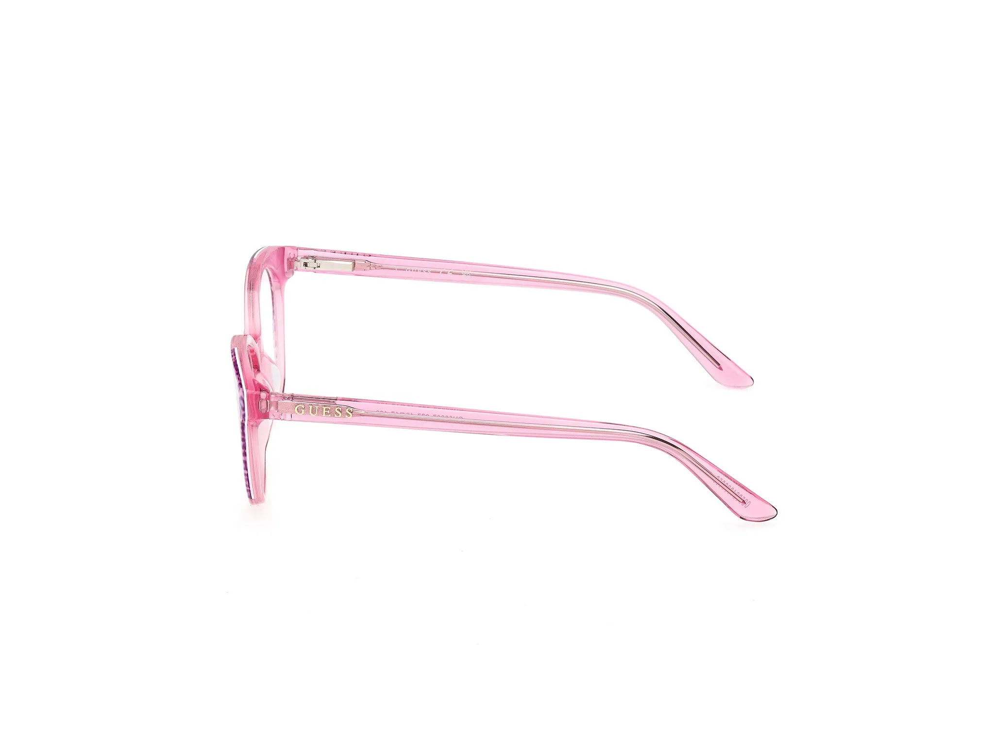 Guess GU50267 77 Montature da vista Acetato Fucsia Rotonda Normale - immagine 3