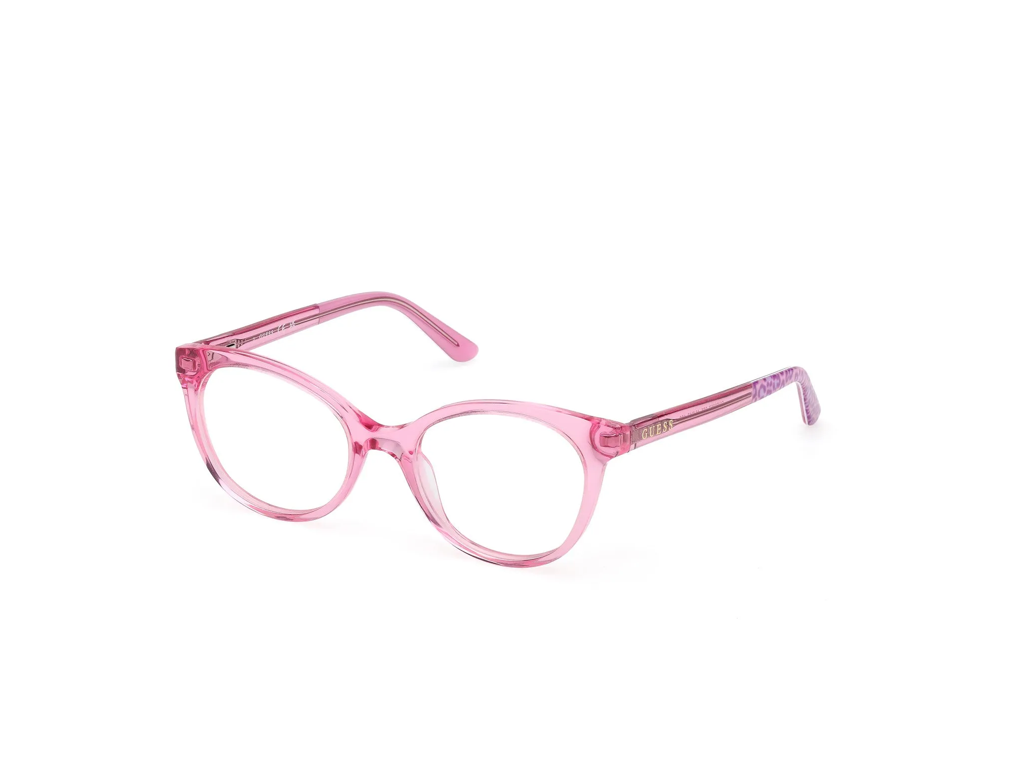 Guess GU50267 75 Montature da vista Acetato Fucsia Rotonda Normale - immagine 1