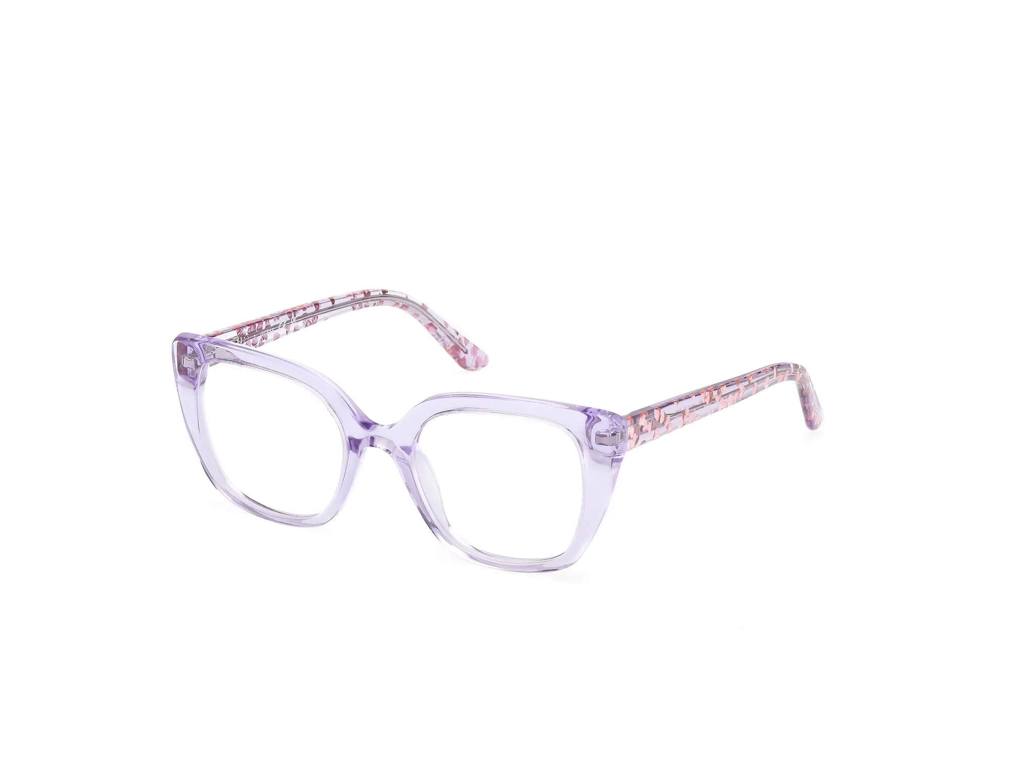 Guess GU50265 83 Montature da vista Acetato Viola Squadrata Normale - immagine 1