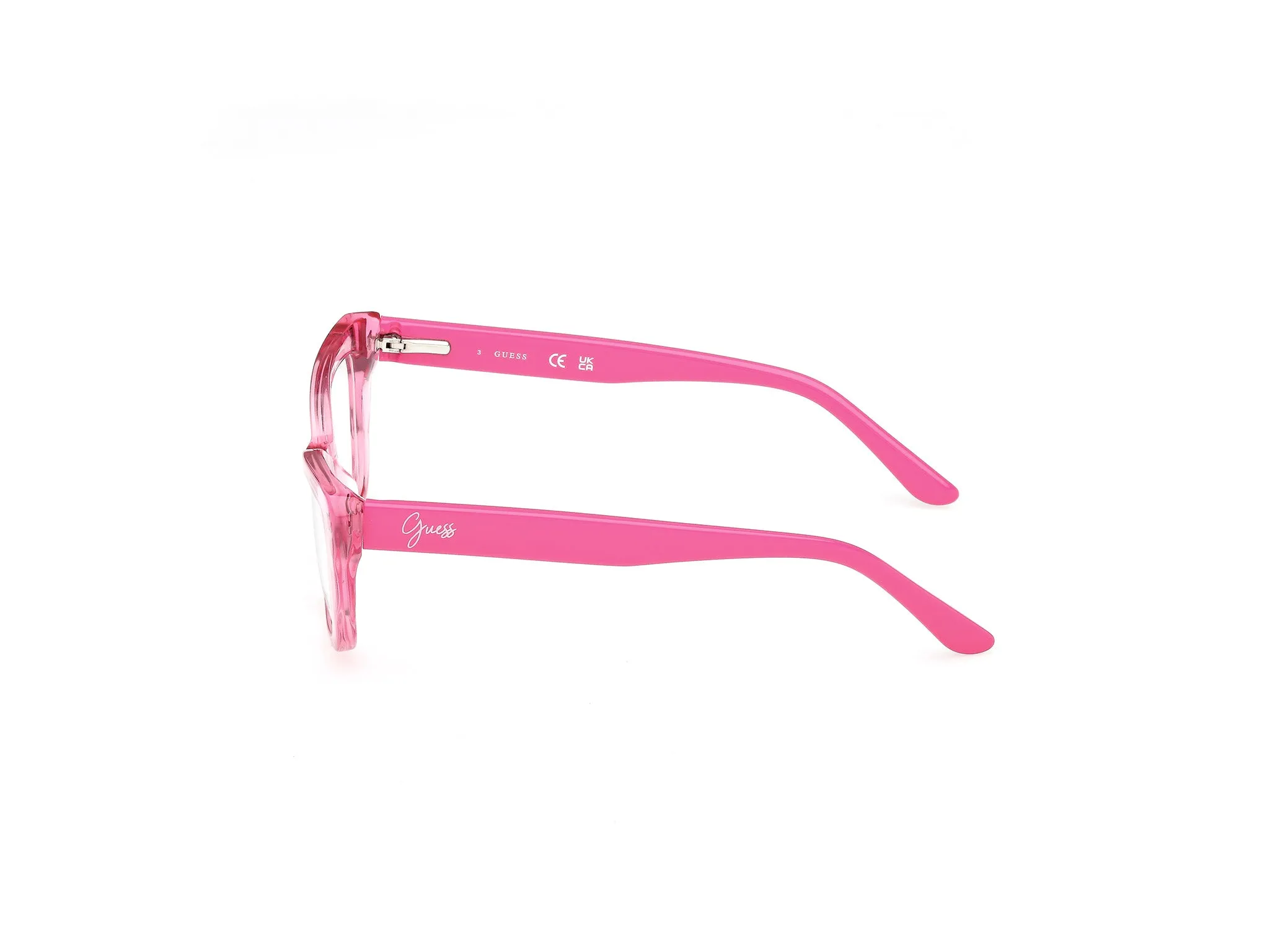 Guess GU50264 75 Montature da vista Acetato Fucsia Squadrata Normale - immagine 3