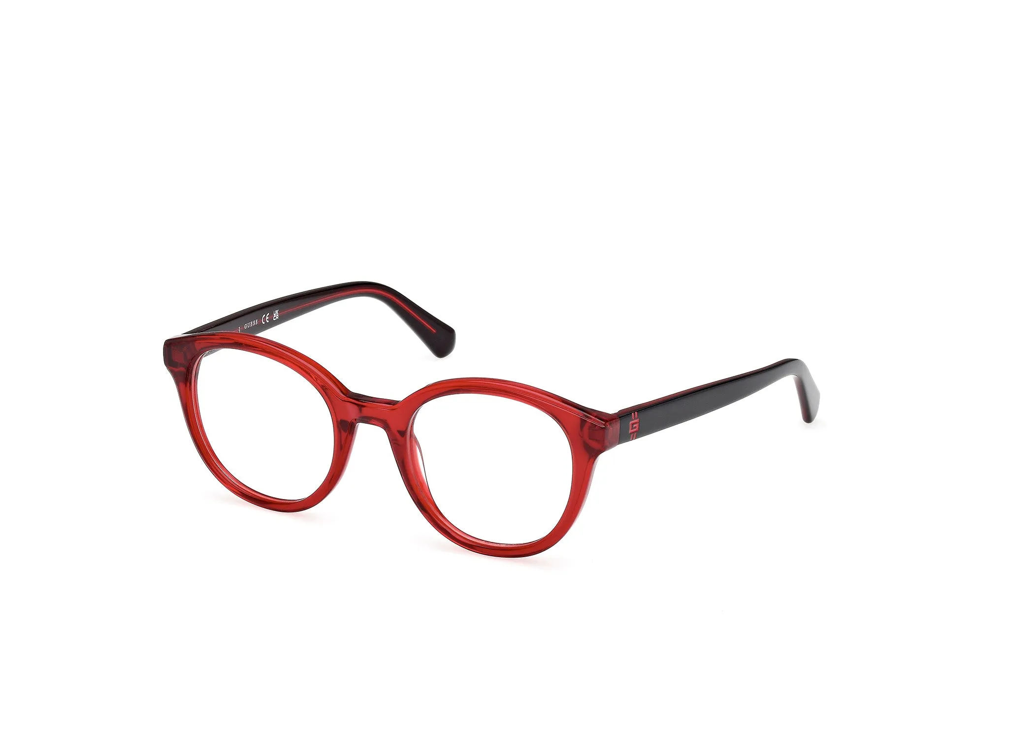 Guess GU50263 68 Montature da vista Acetato Rosso Rotonda Normale - immagine 1