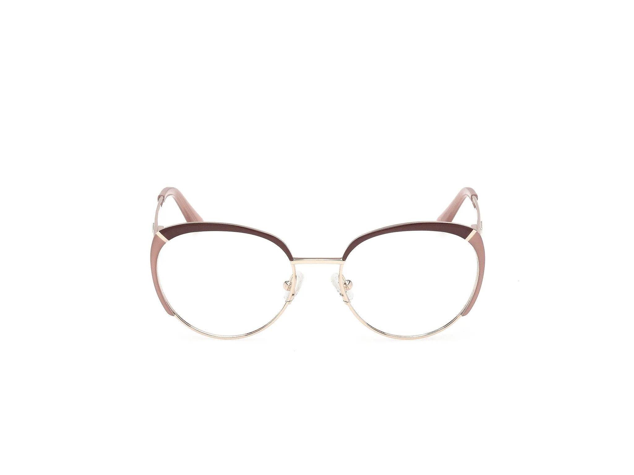 Guess GU50250 59 Montature da vista Metallo Beige Rotonda Normale - immagine 2