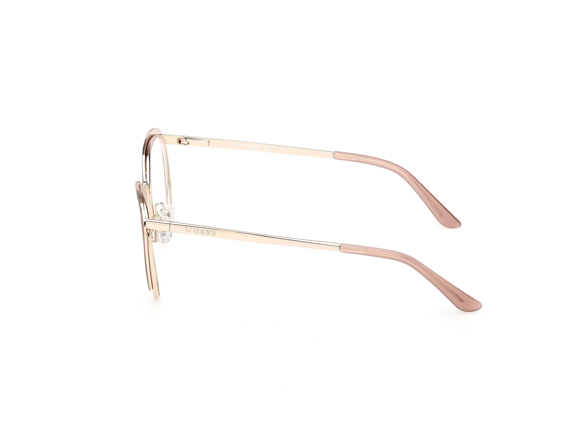 Guess GU50250 59 Montature da vista Metallo Beige Rotonda Normale - immagine 3