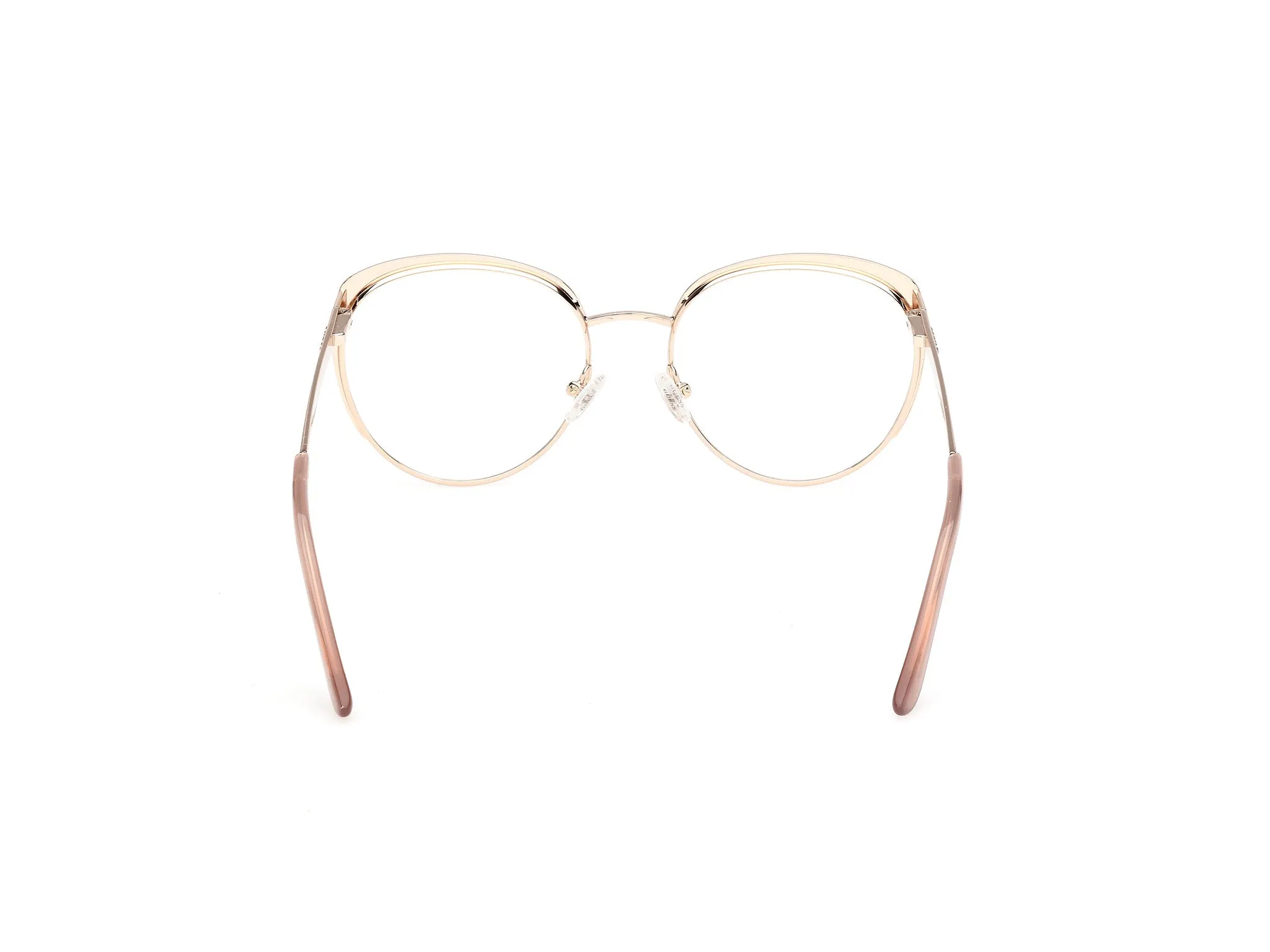 Guess GU50250 59 Montature da vista Metallo Beige Rotonda Normale - immagine 4