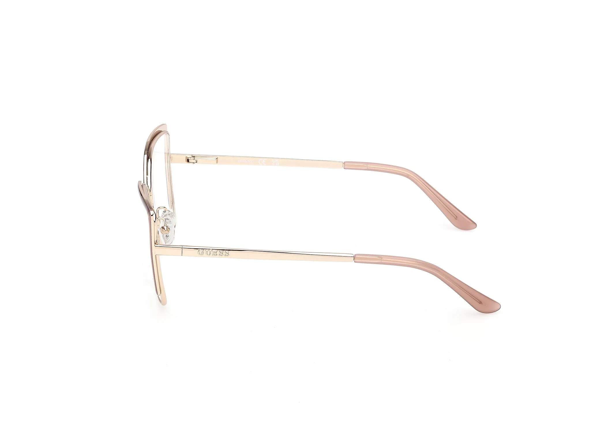 Guess GU50249 59 Montature da vista Metallo Beige Squadrata Normale - immagine 3