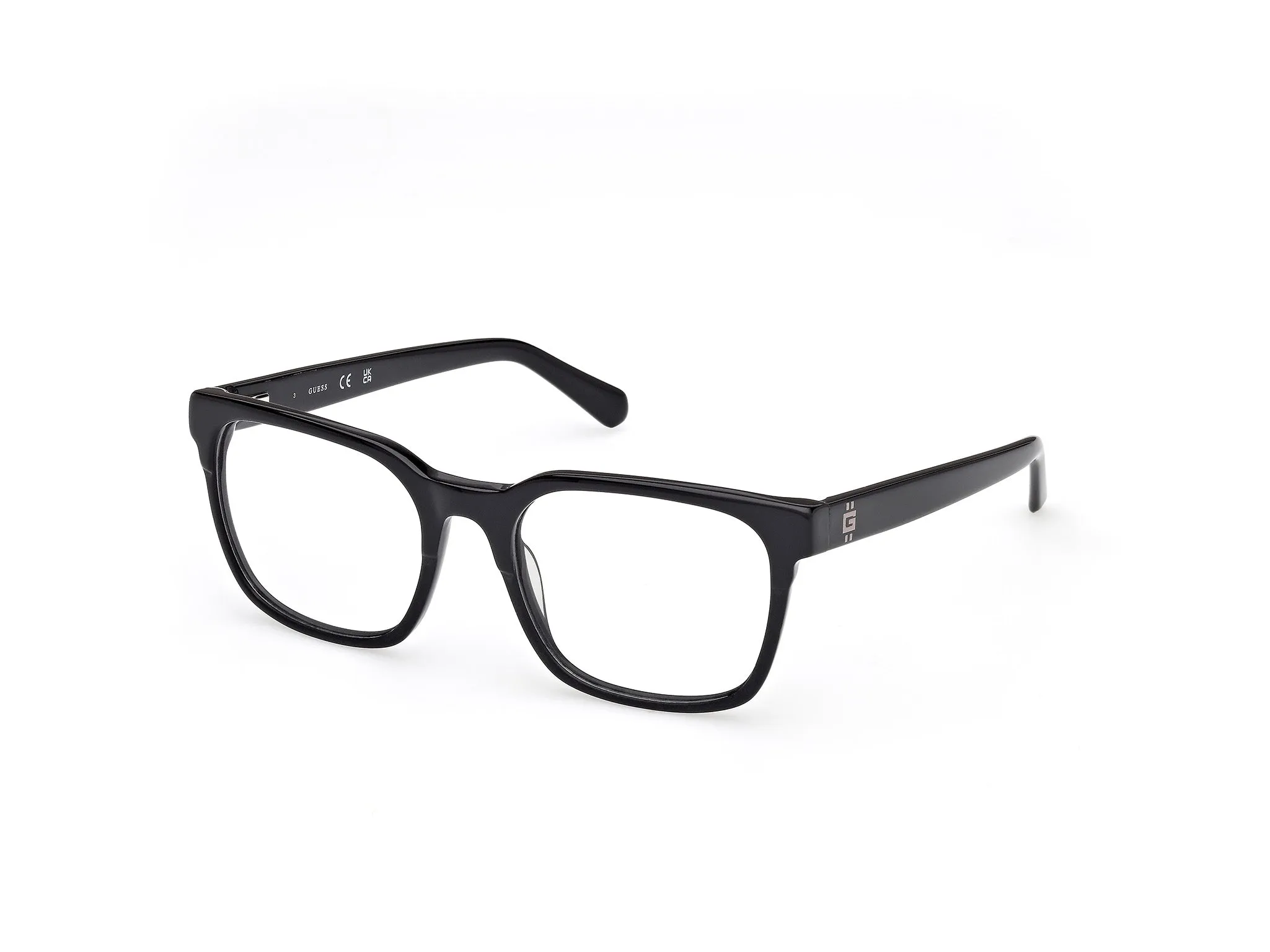 Guess GU50094 1 Montature da vista Acetato Nero Squadrata Normale - immagine 1