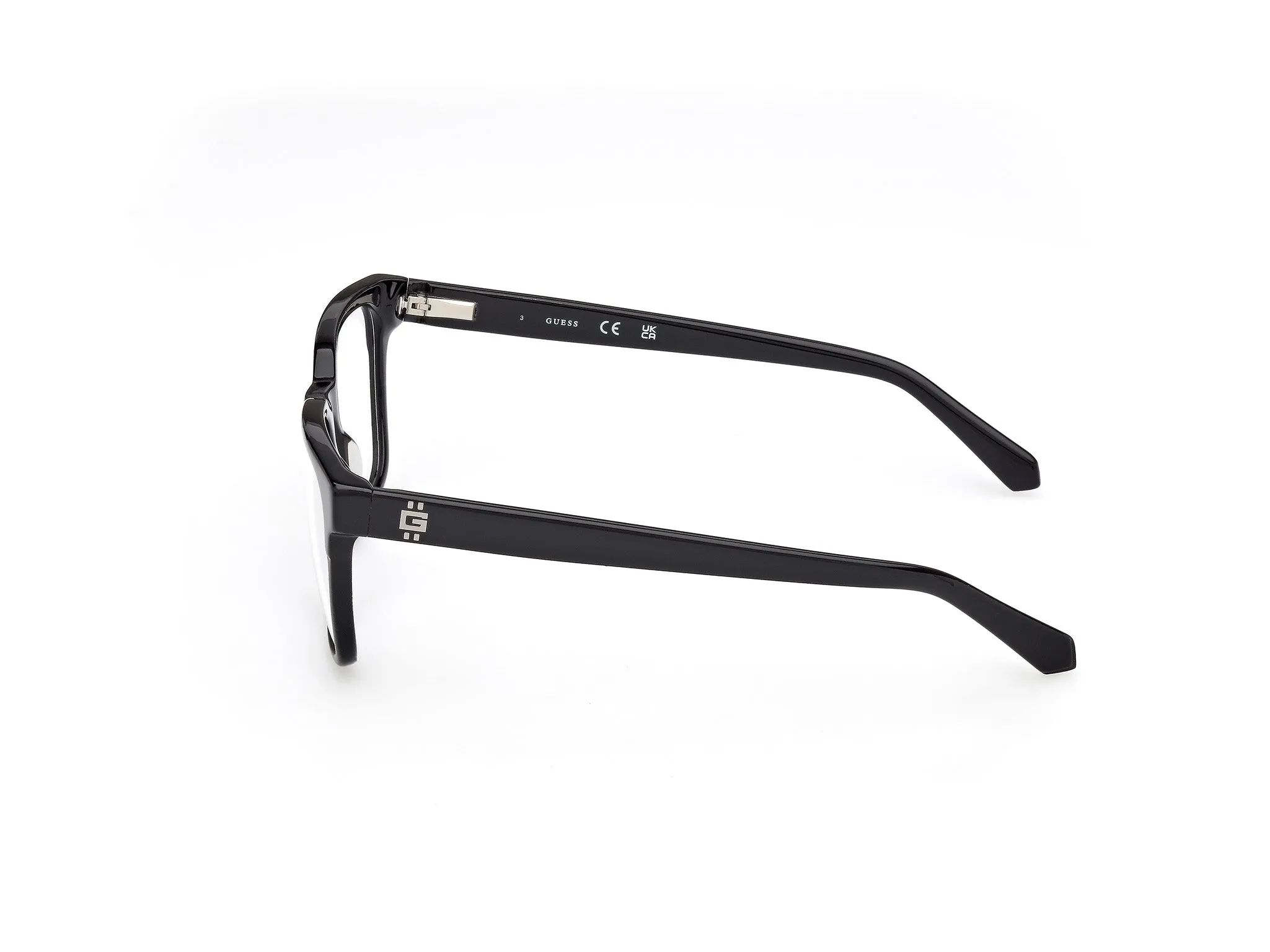 Guess GU50094 1 Montature da vista Acetato Nero Squadrata Normale - immagine 3