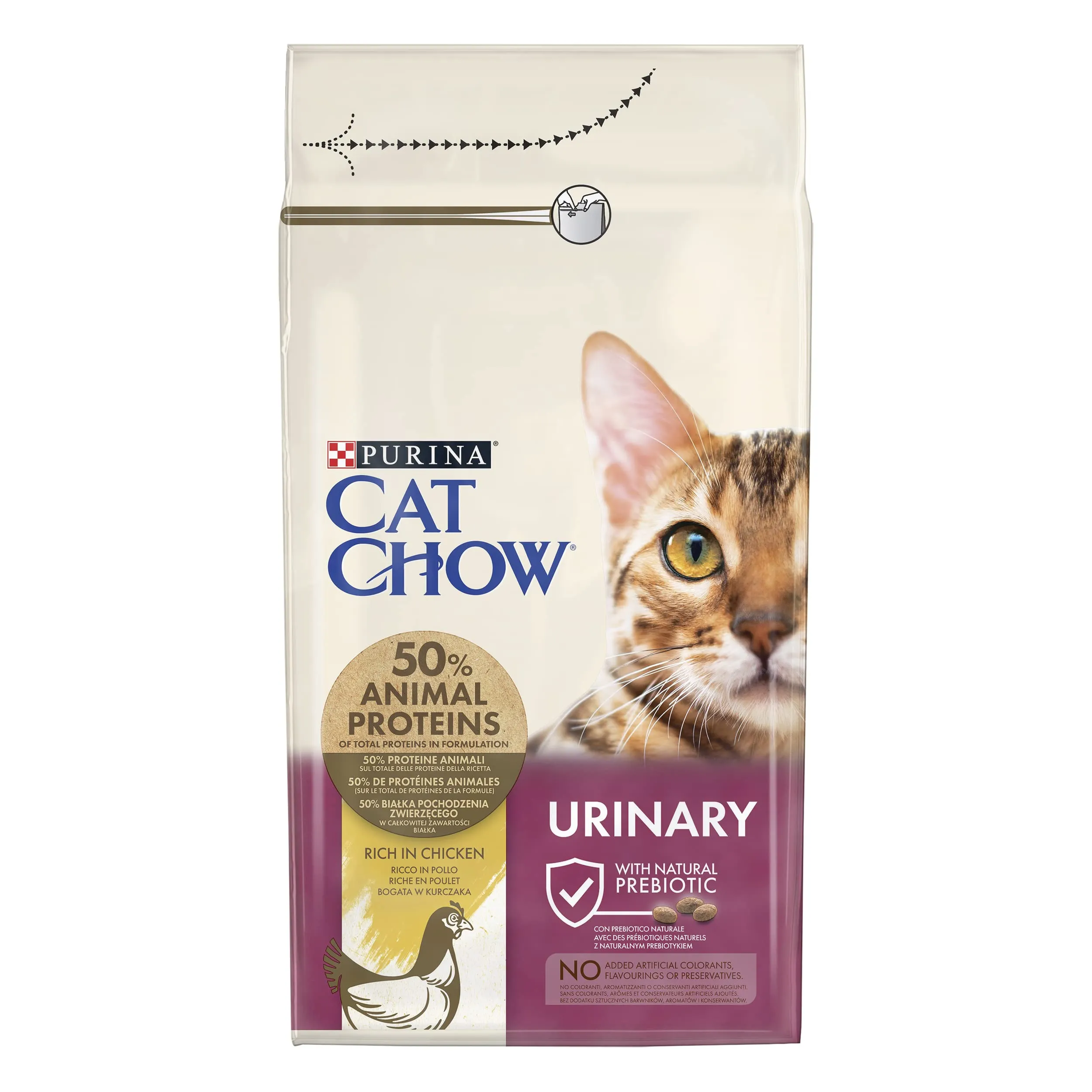 PURINA CAT CHOW Urinary Crocchette per Gatti Adulti con Pollo 6 Sacchi da 1.5kg - immagine 2