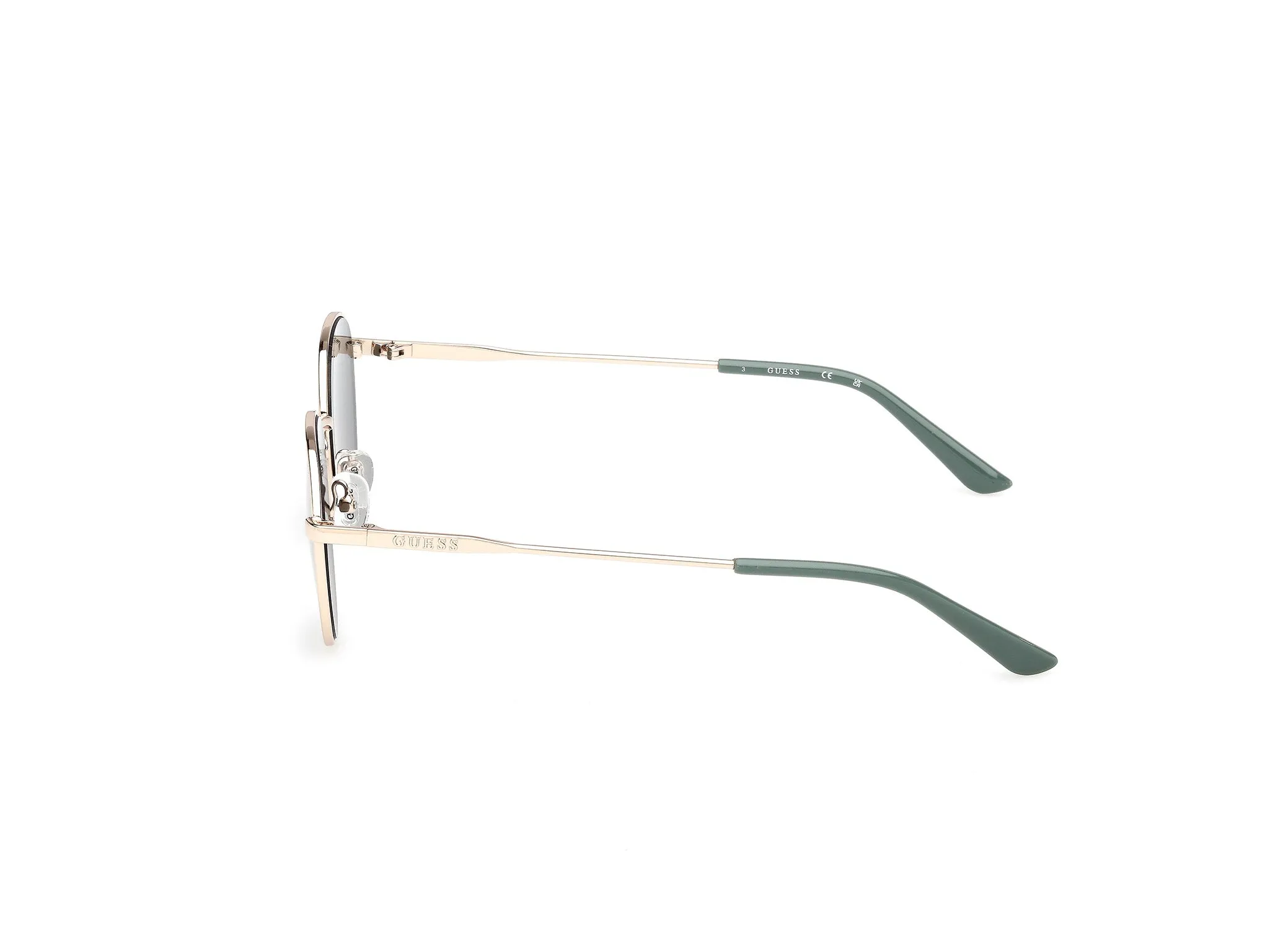 Guess GU00237 32N Occhiali da sole Metallo Oro Verde Rotonda Normale - immagine 3