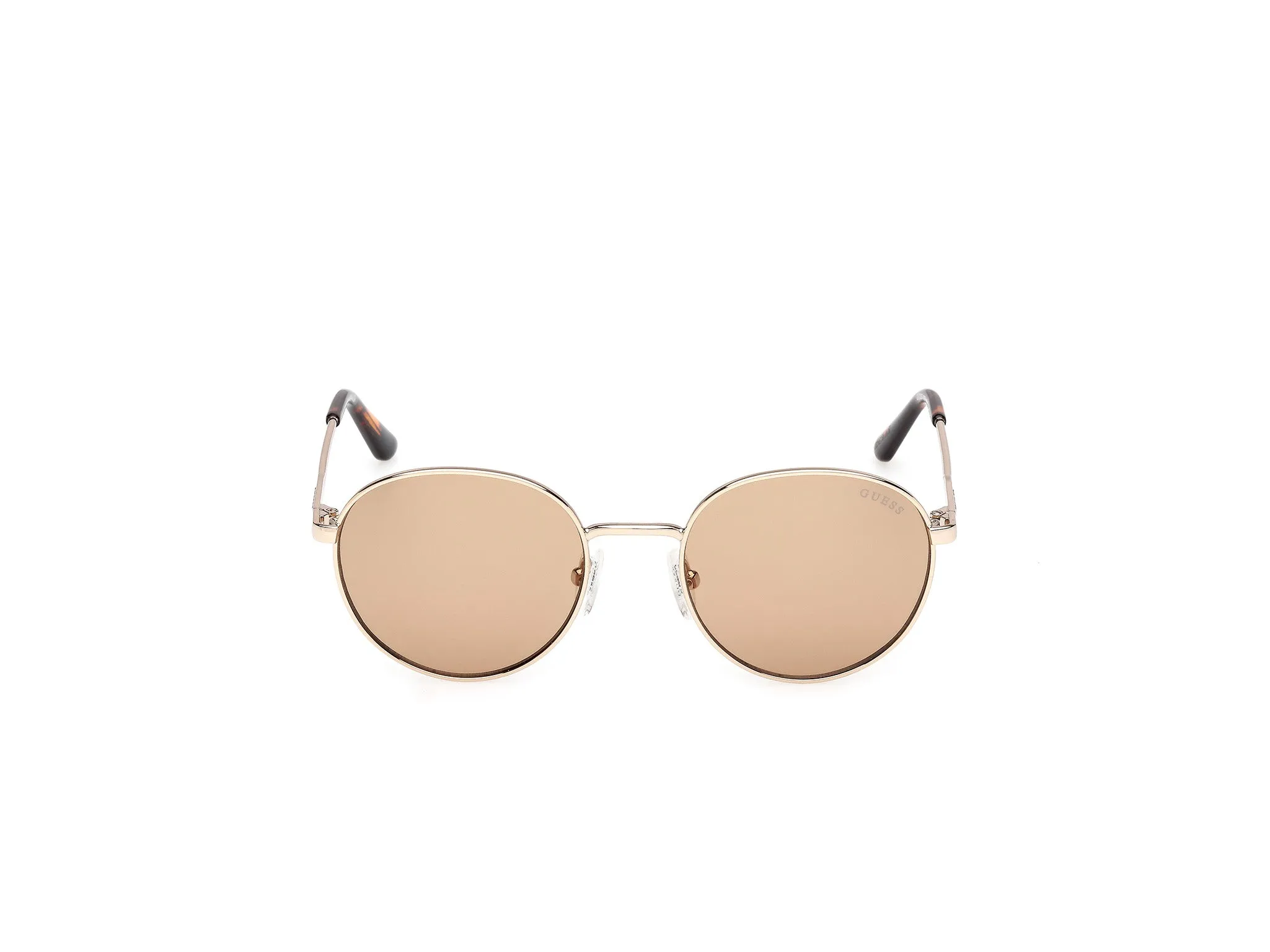 Guess GU00237 32E Occhiali da sole Metallo Oro Marrone Rotonda Normale - immagine 2