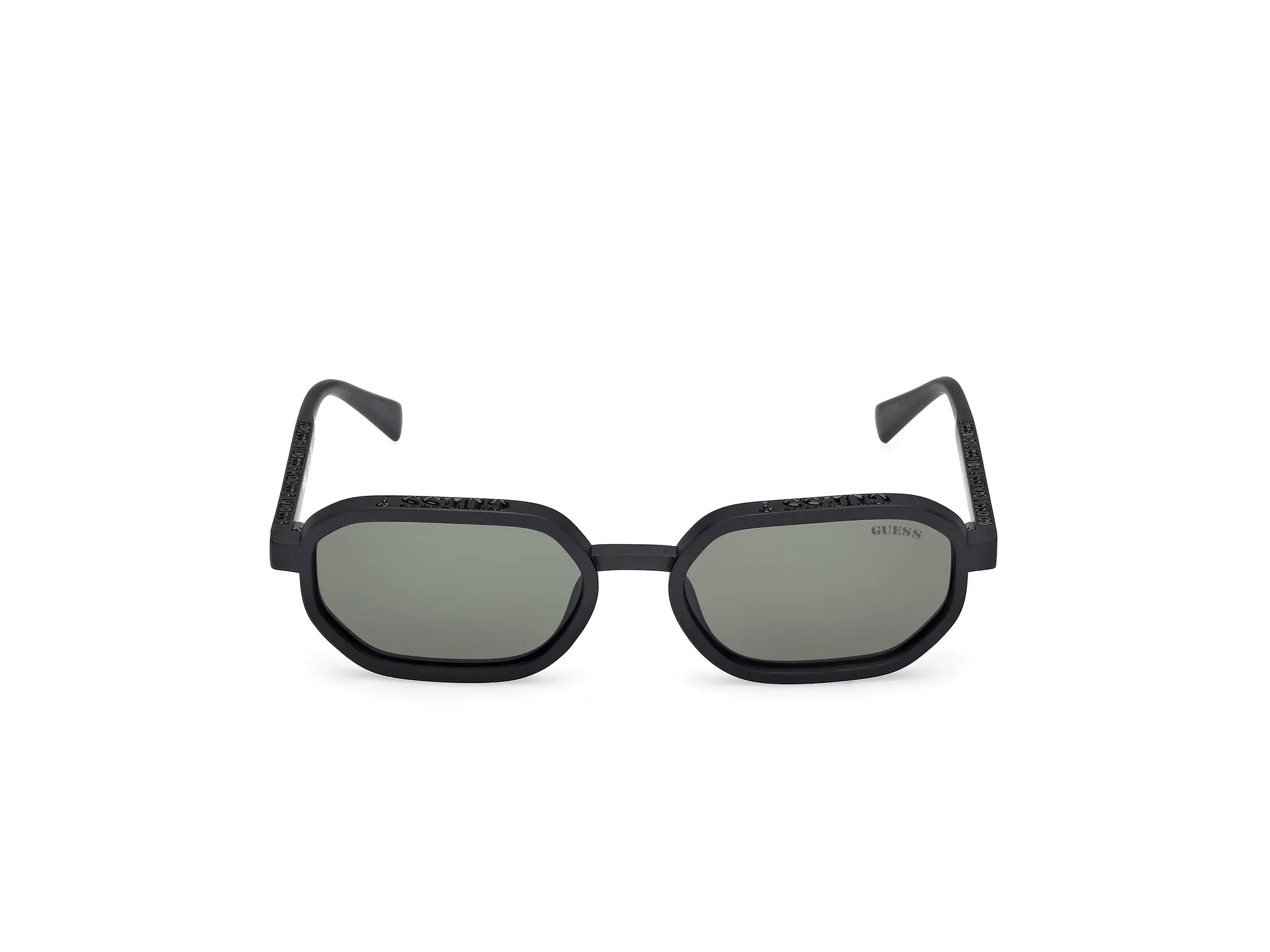 Guess GU00233 02N Occhiali da sole Iniettato Nero Verde Geometrica Normale - immagine 2