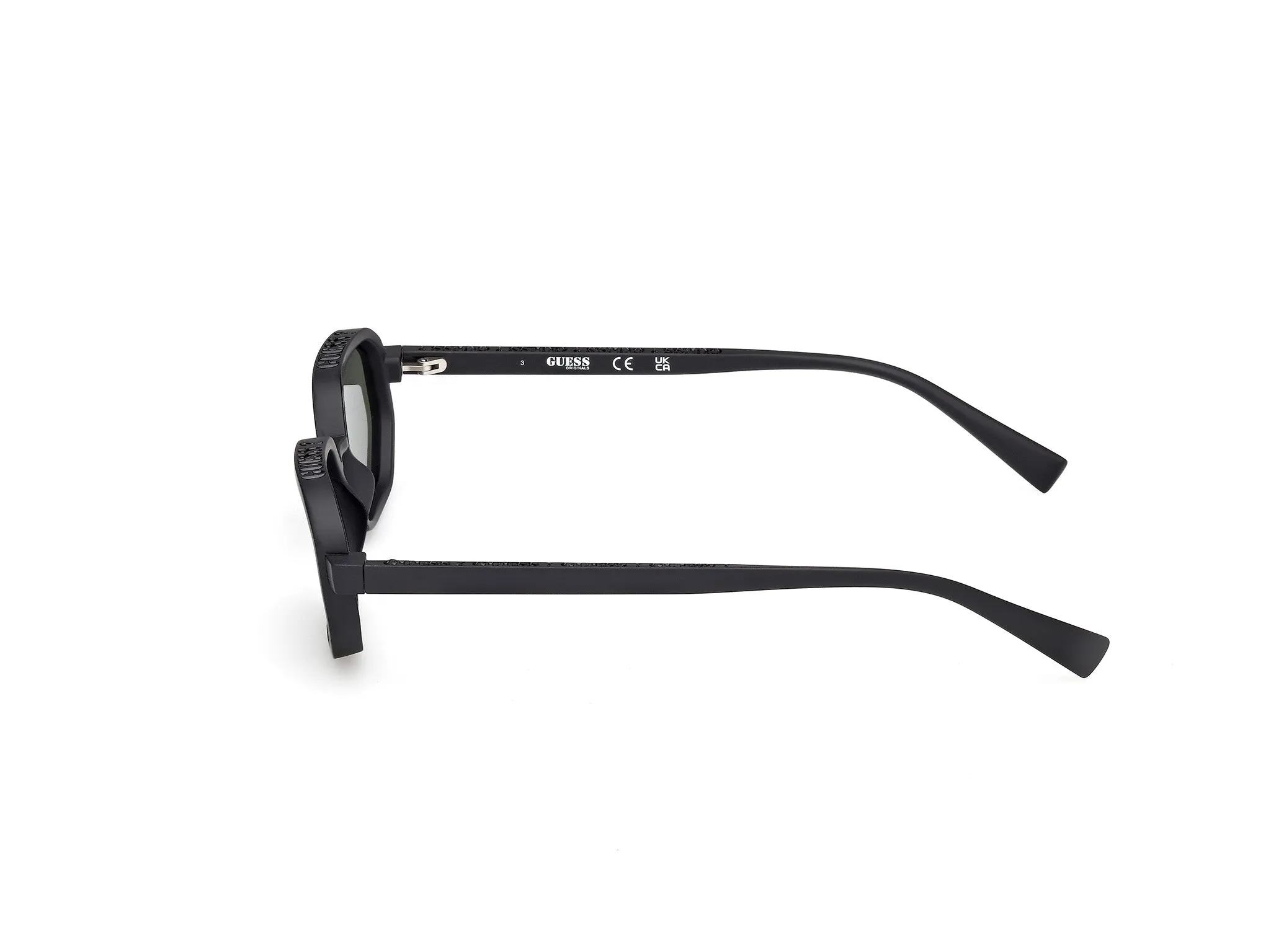 Guess GU00233 02N Occhiali da sole Iniettato Nero Verde Geometrica Normale - immagine 3