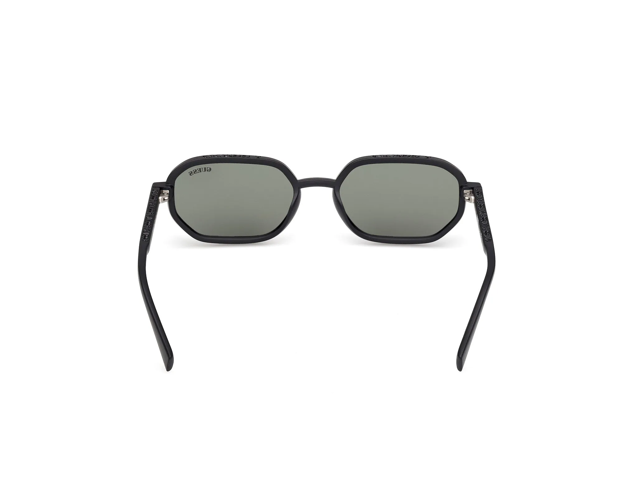Guess GU00233 02N Occhiali da sole Iniettato Nero Verde Geometrica Normale - immagine 4