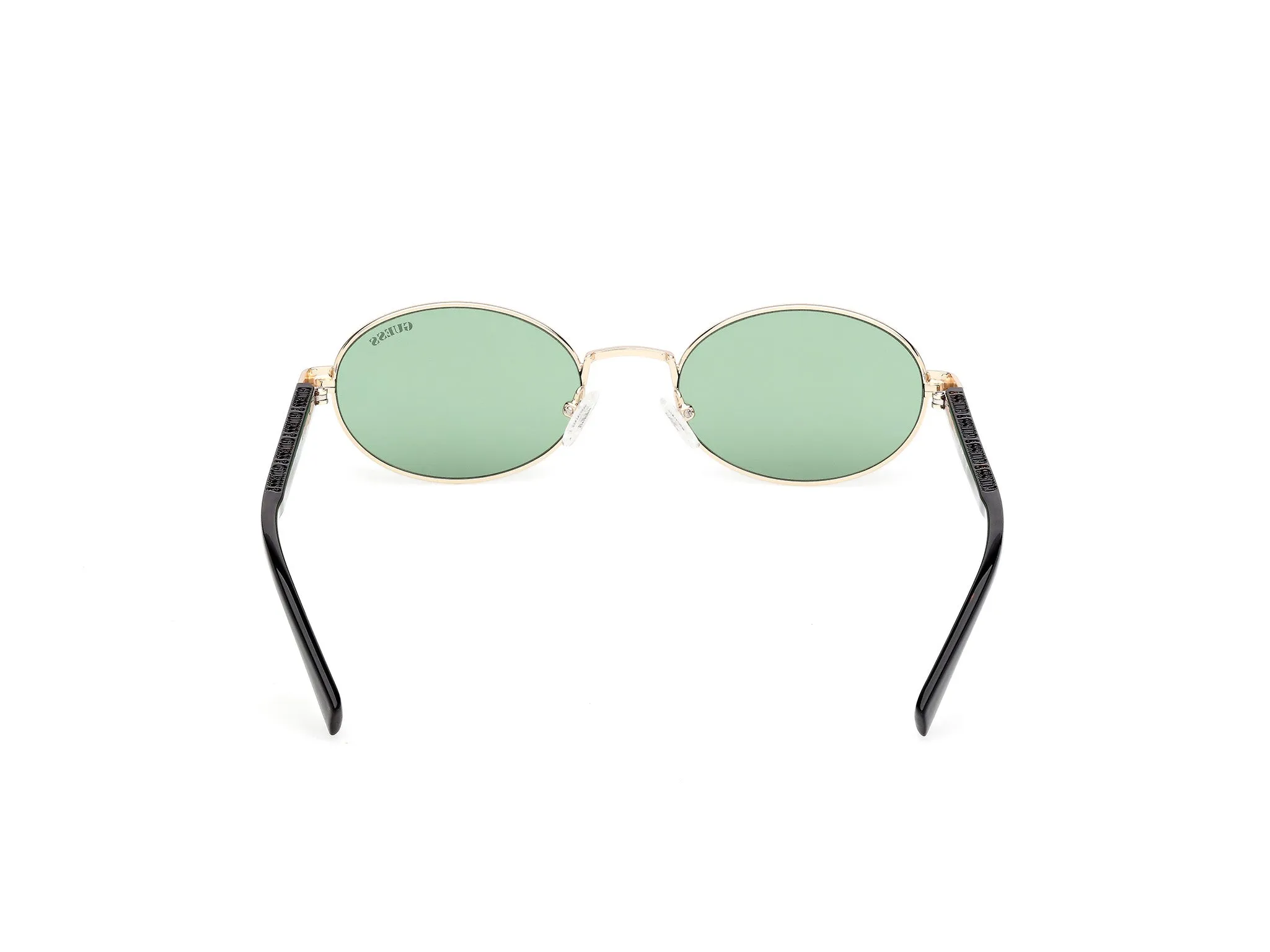 Guess GU00232 32N Occhiali da sole Metallo Oro Verde Rotonda Normale - immagine 4