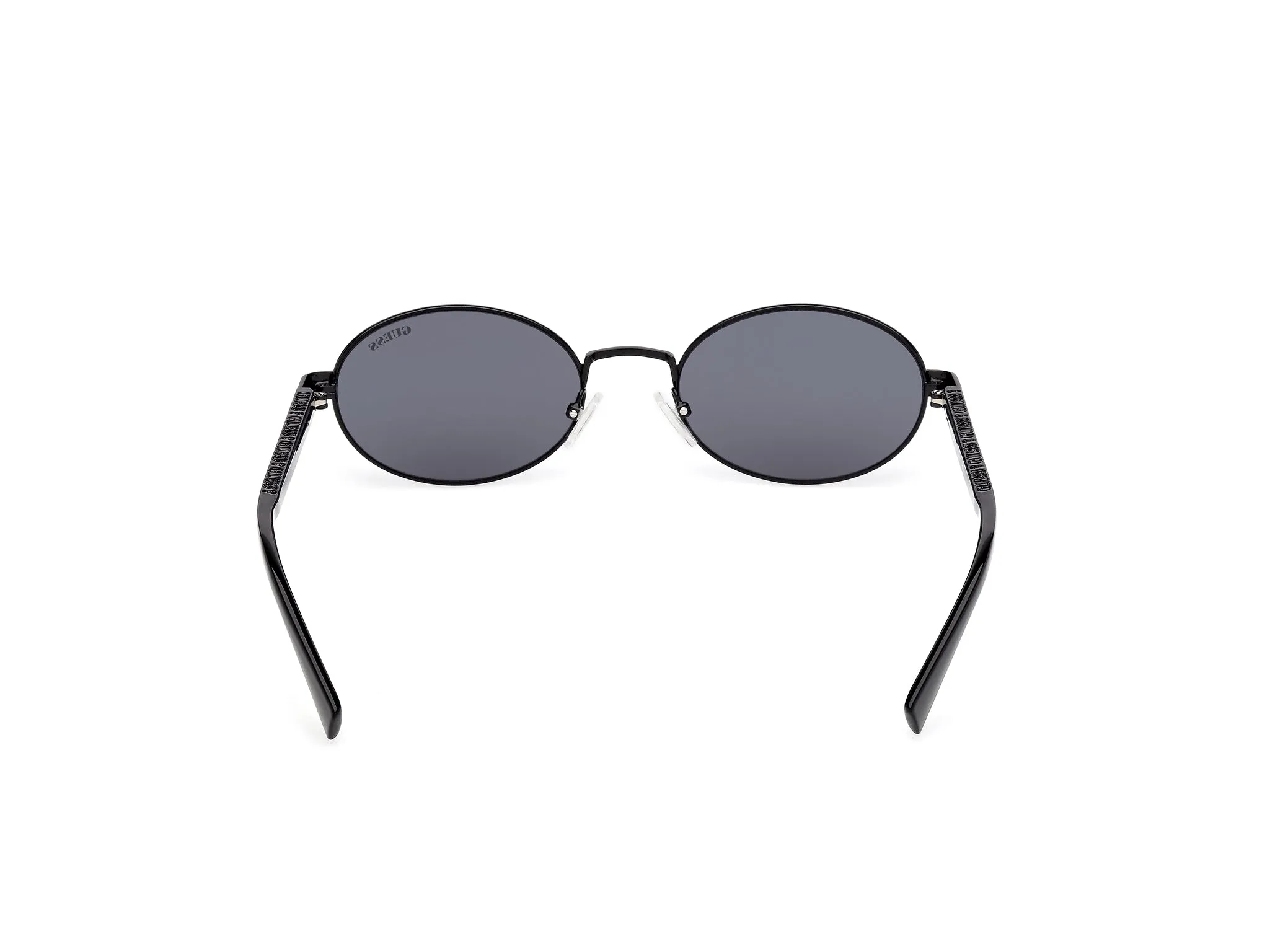 Guess GU00232 01A Occhiali da sole Metallo Nero Fumo Rotonda Normale - immagine 4