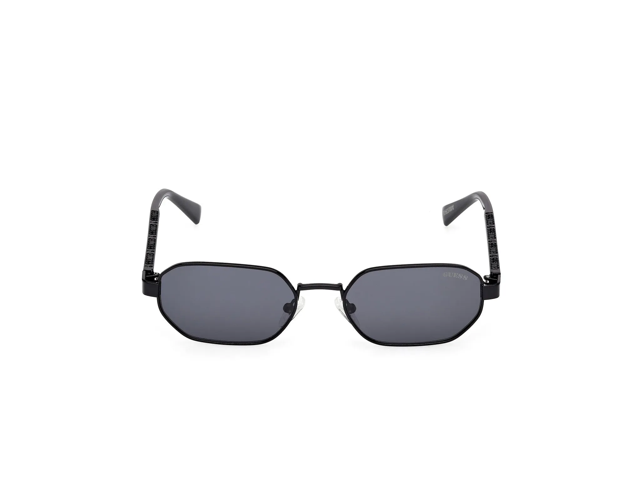Guess GU00231 01A Occhiali da sole Metallo Nero Fumo Geometrica Normale - immagine 2