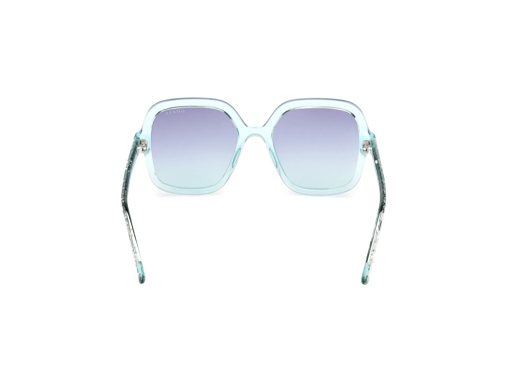 Guess GU00230 87W Occhiali da sole Iniettato Turchese Blu Squadrata Normale - immagine 4