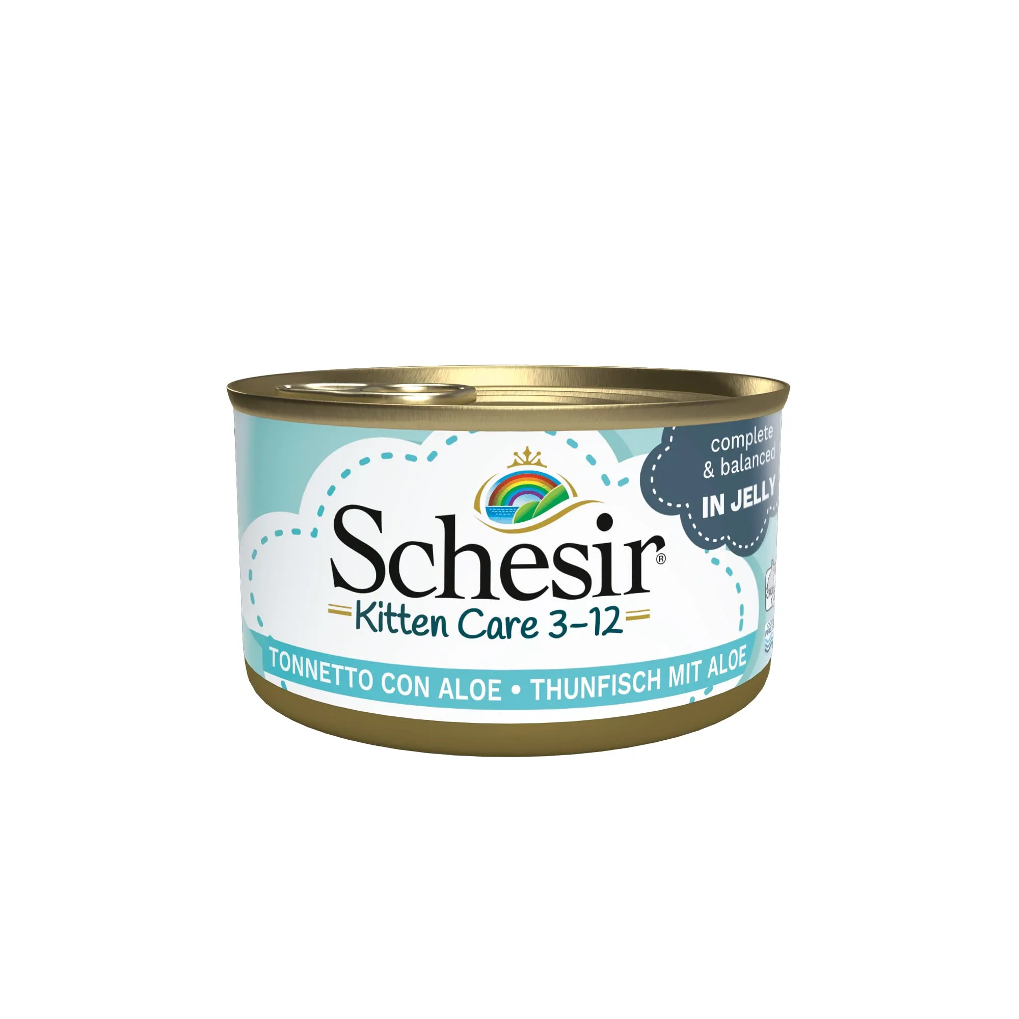Schesir, Cibo Umido Per Gattini Al Gusto Tonno In Crema – Per Gattini Da 3 A 12 Mesi, 85g – Pack of 24 - immagine 1
