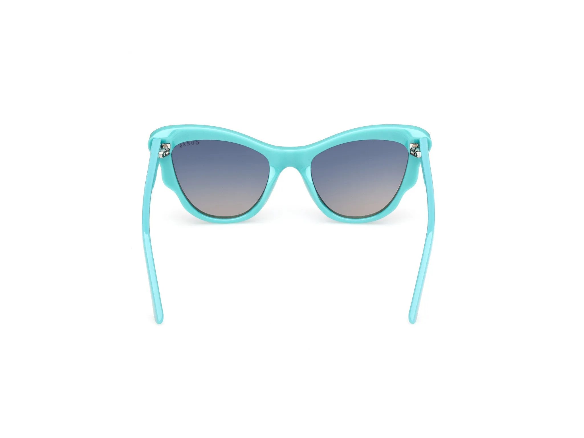 Guess GU00228 87W Occhiali da sole Iniettato Turchese Blu Cat Eye Normale - immagine 4