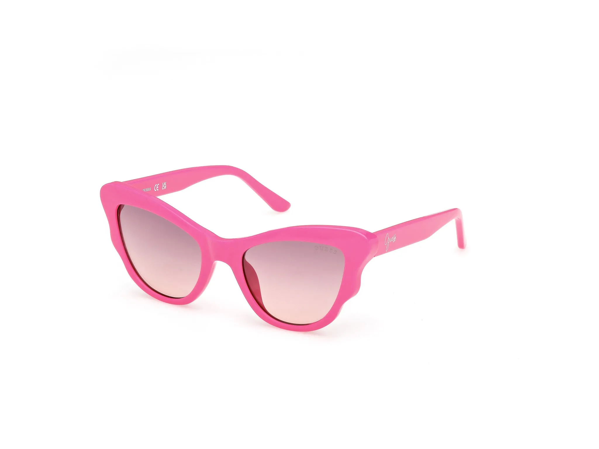 Guess GU00228 75Z Occhiali da sole Iniettato Fucsia Viola Cat Eye Normale - immagine 1