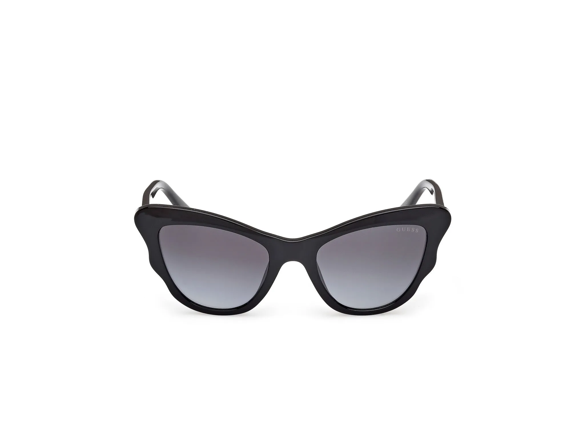 Guess GU00228 01B Occhiali da sole Iniettato Nero Fumo Cat Eye Normale - immagine 2