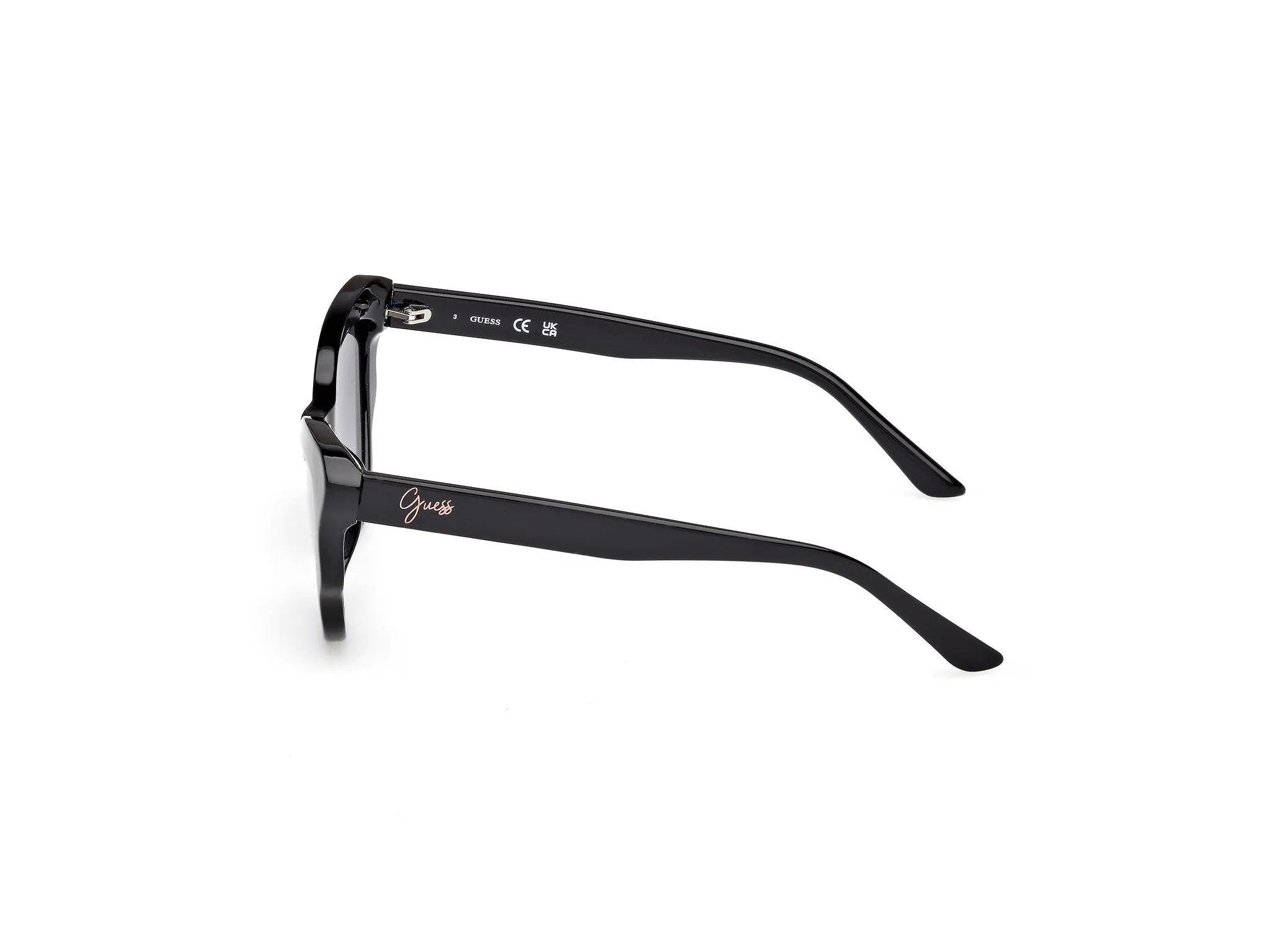 Guess GU00228 01B Occhiali da sole Iniettato Nero Fumo Cat Eye Normale - immagine 3
