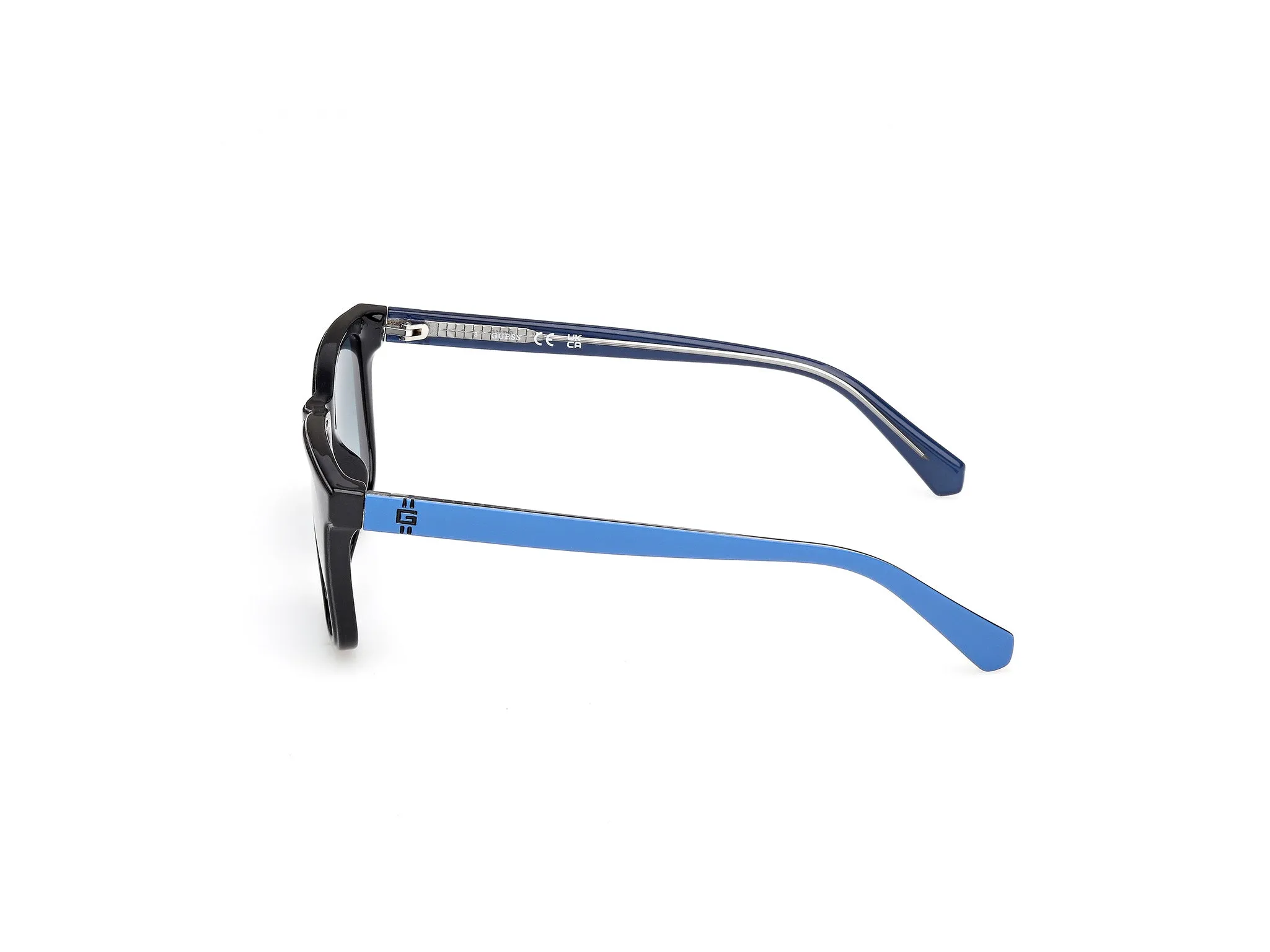 Guess GU00227 01W Occhiali da sole Iniettato Nero Blu Squadrata Normale - immagine 3