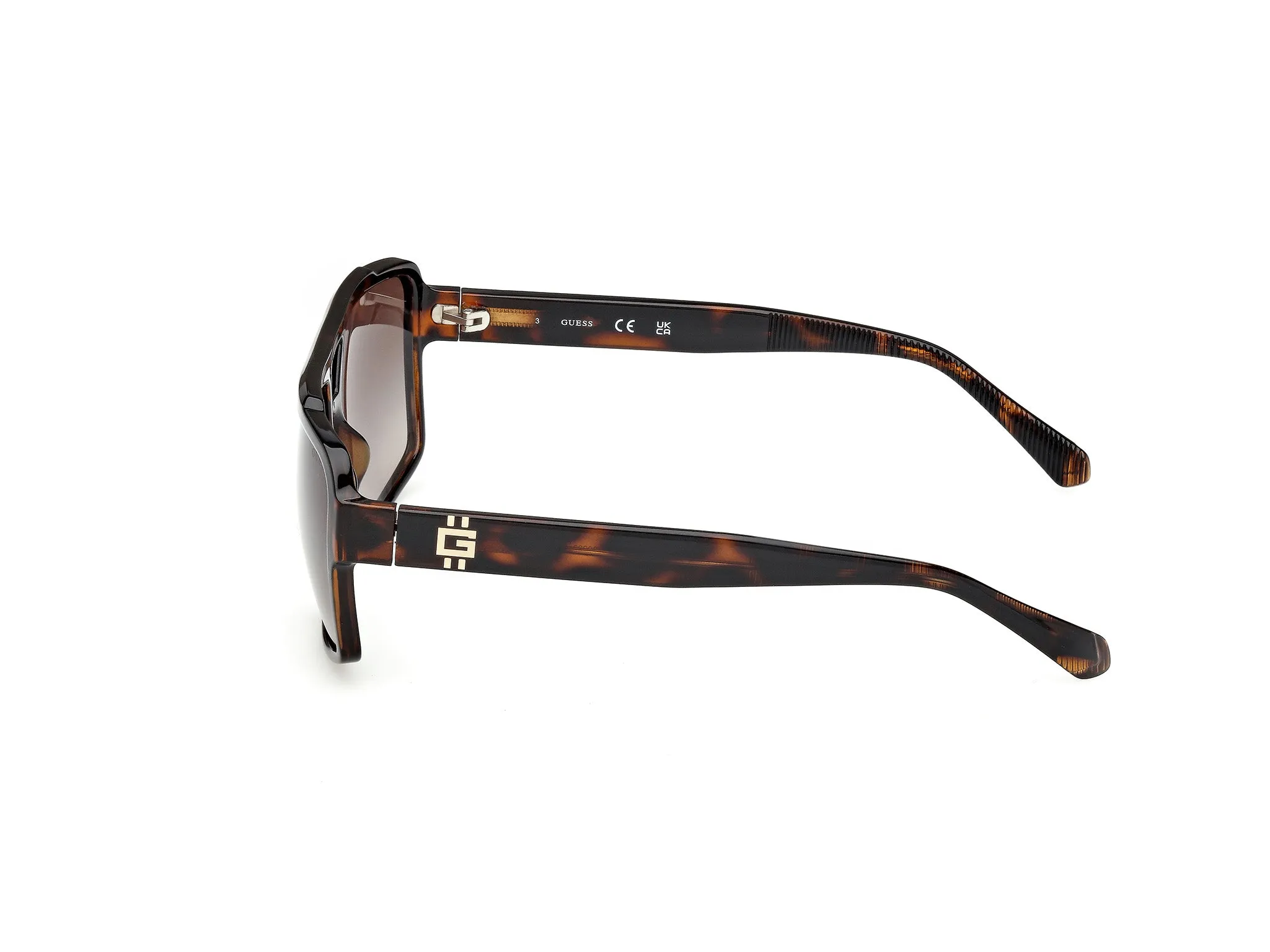 Guess GU00223 52F Occhiali da sole Iniettato Havana Marrone Squadrata Normale - immagine 3