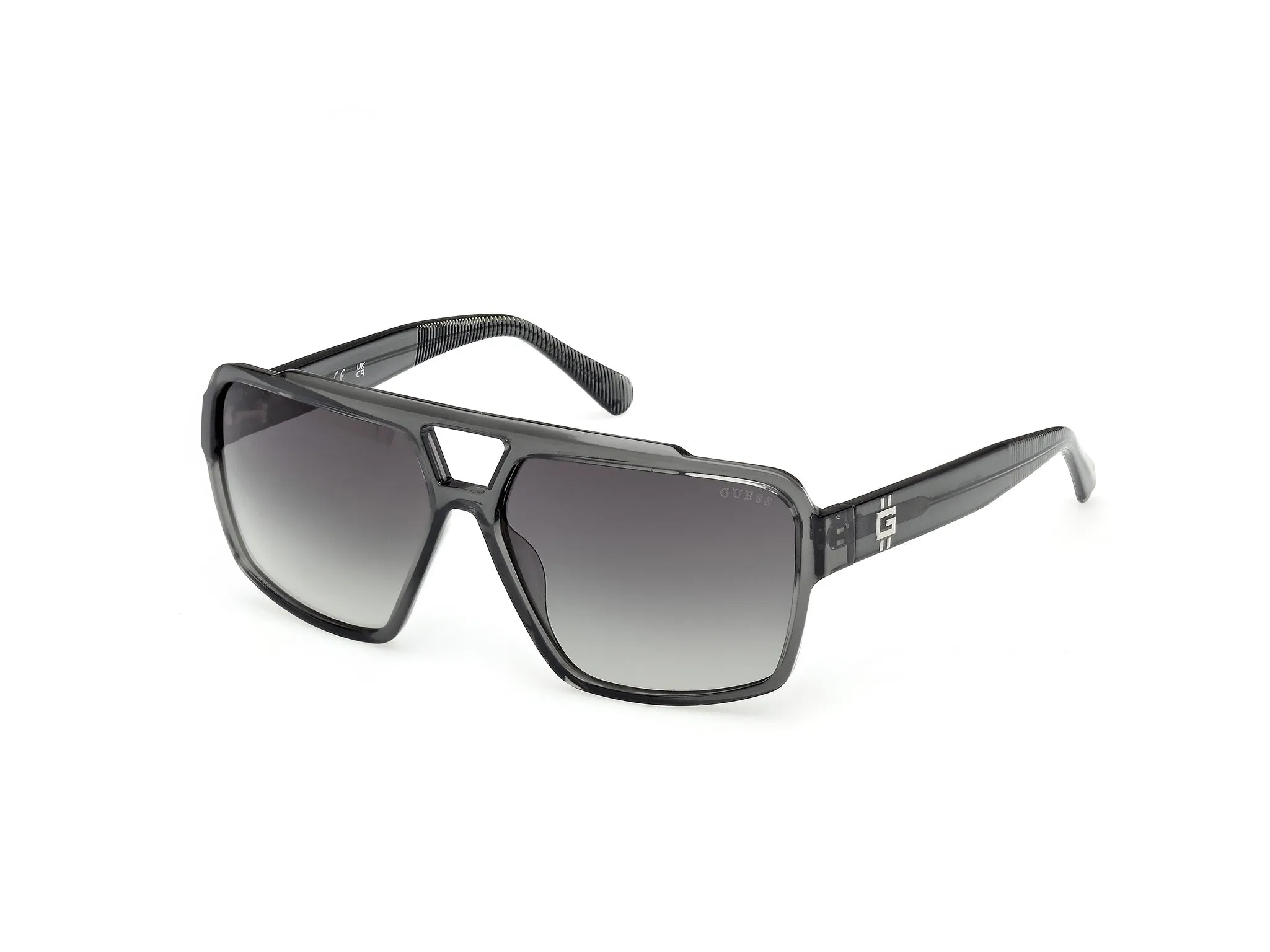 Guess GU00223 20B Occhiali da sole Iniettato Grigio Fumo Squadrata Normale - immagine 1