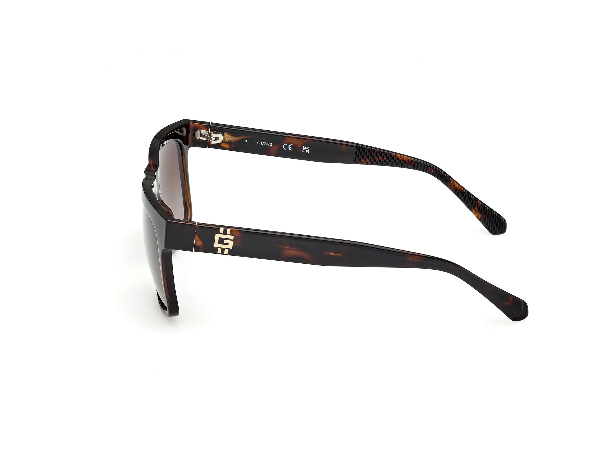 Guess GU00222 52F Occhiali da sole Iniettato Havana Marrone Squadrata Normale - immagine 3
