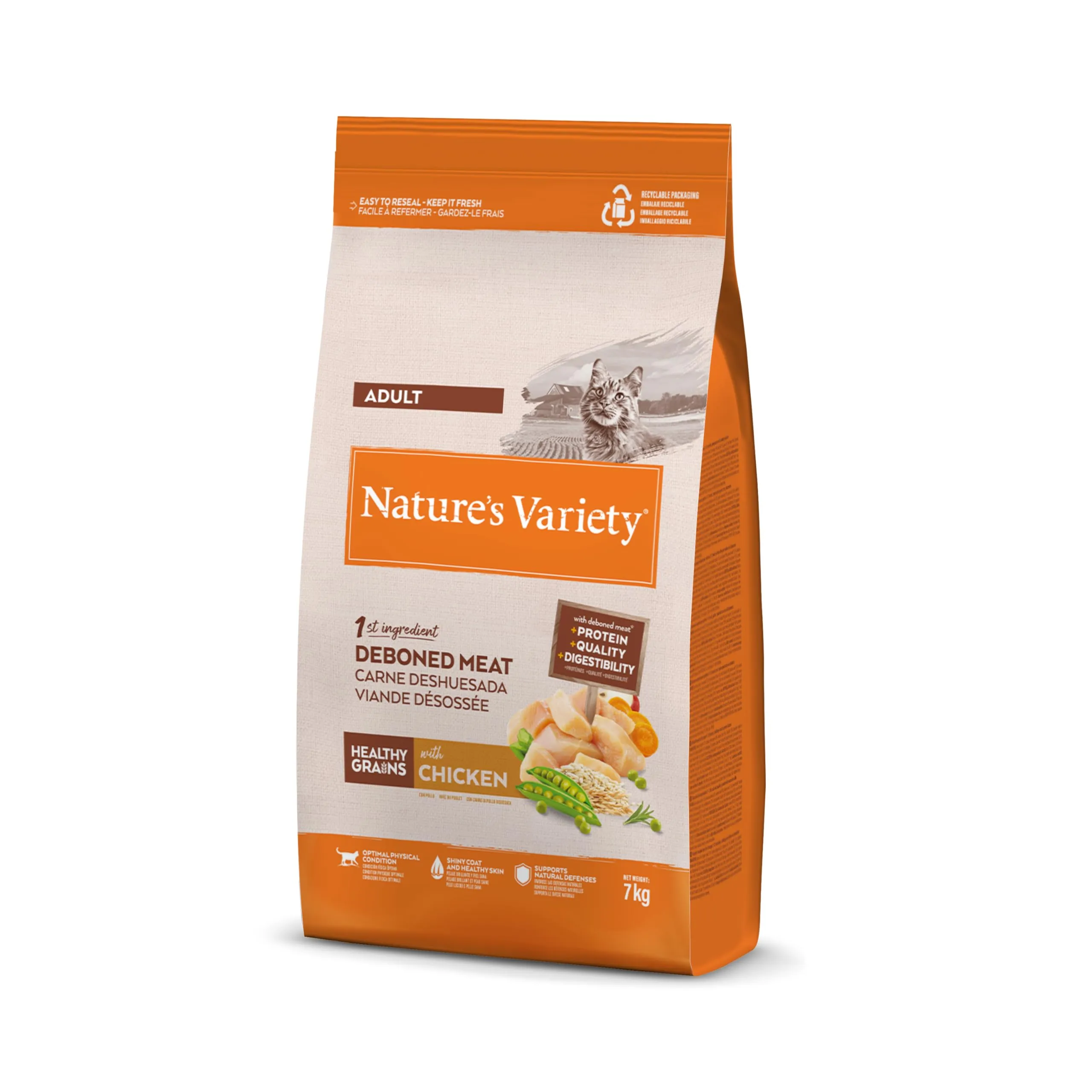 Nature's Variety Original, Cibo per Gatti Adulti con Pollo Disossato 7 Kg - immagine 1