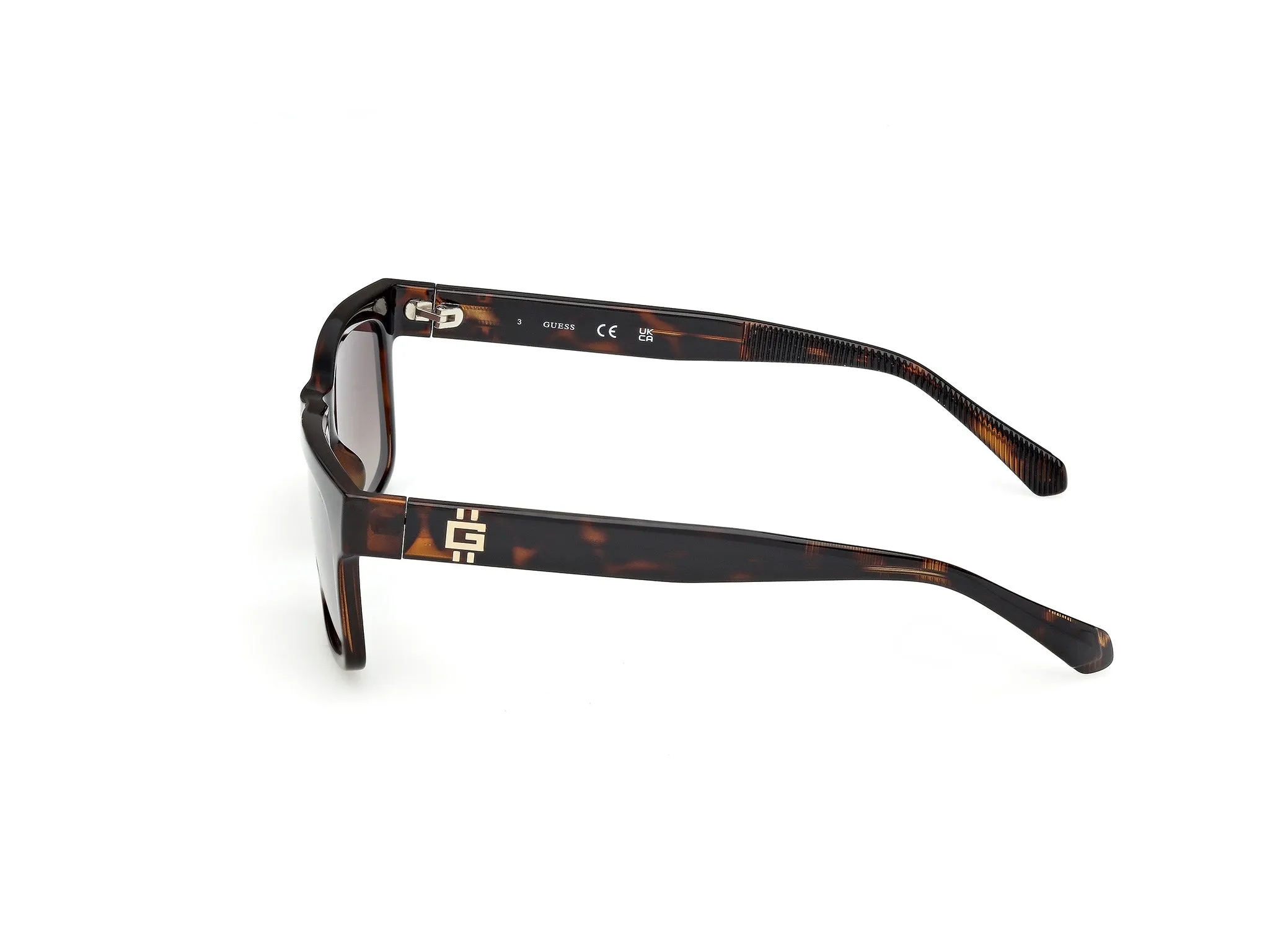 Guess GU00221 52F Occhiali da sole Iniettato Havana Marrone Squadrata Normale - immagine 3