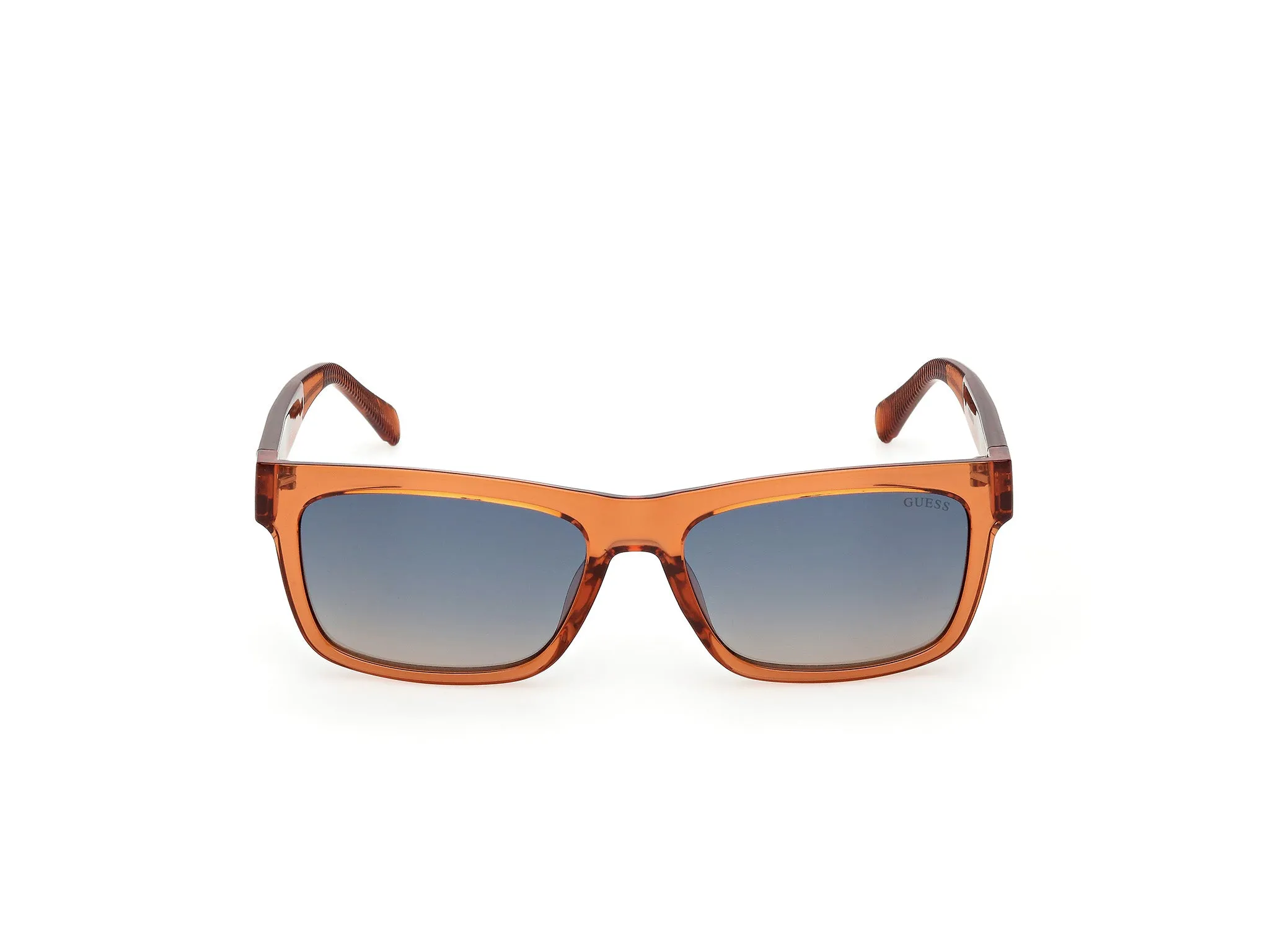 Guess GU00221 42X Occhiali da sole Iniettato Arancione Blu Squadrata Normale - immagine 2