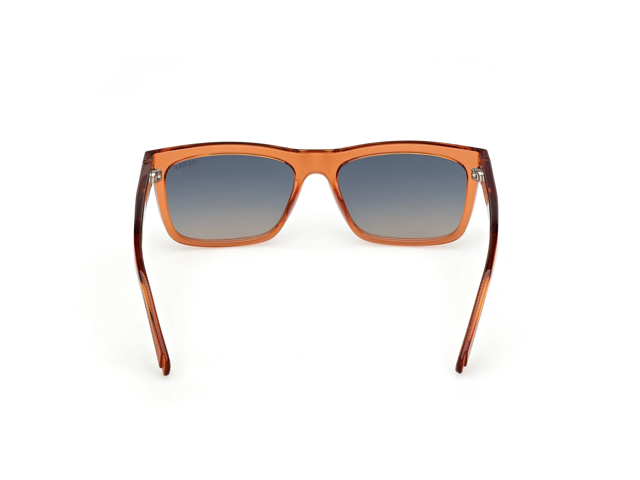 Guess GU00221 42X Occhiali da sole Iniettato Arancione Blu Squadrata Normale - immagine 4