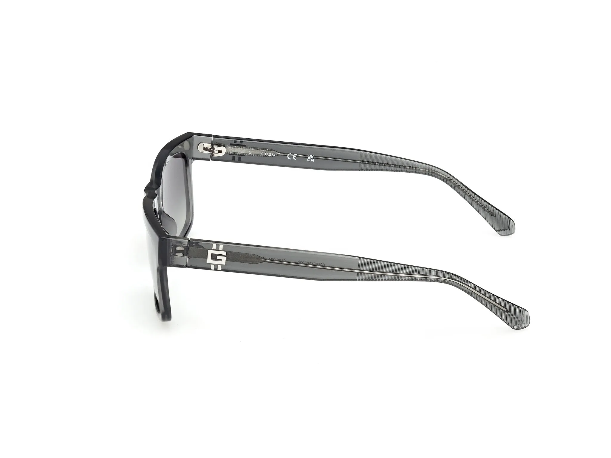 Guess GU00221 20B Occhiali da sole Iniettato Grigio Fumo Squadrata Normale - immagine 3
