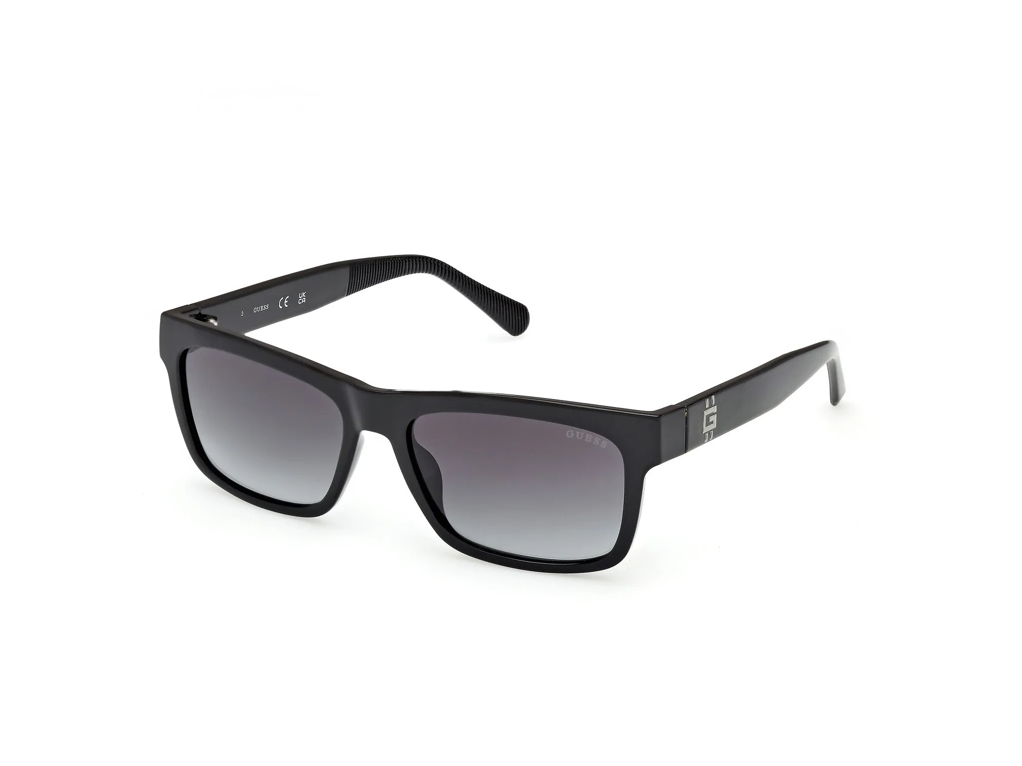 Guess GU00221 01B Occhiali da sole Iniettato Nero Fumo Squadrata Normale - immagine 1