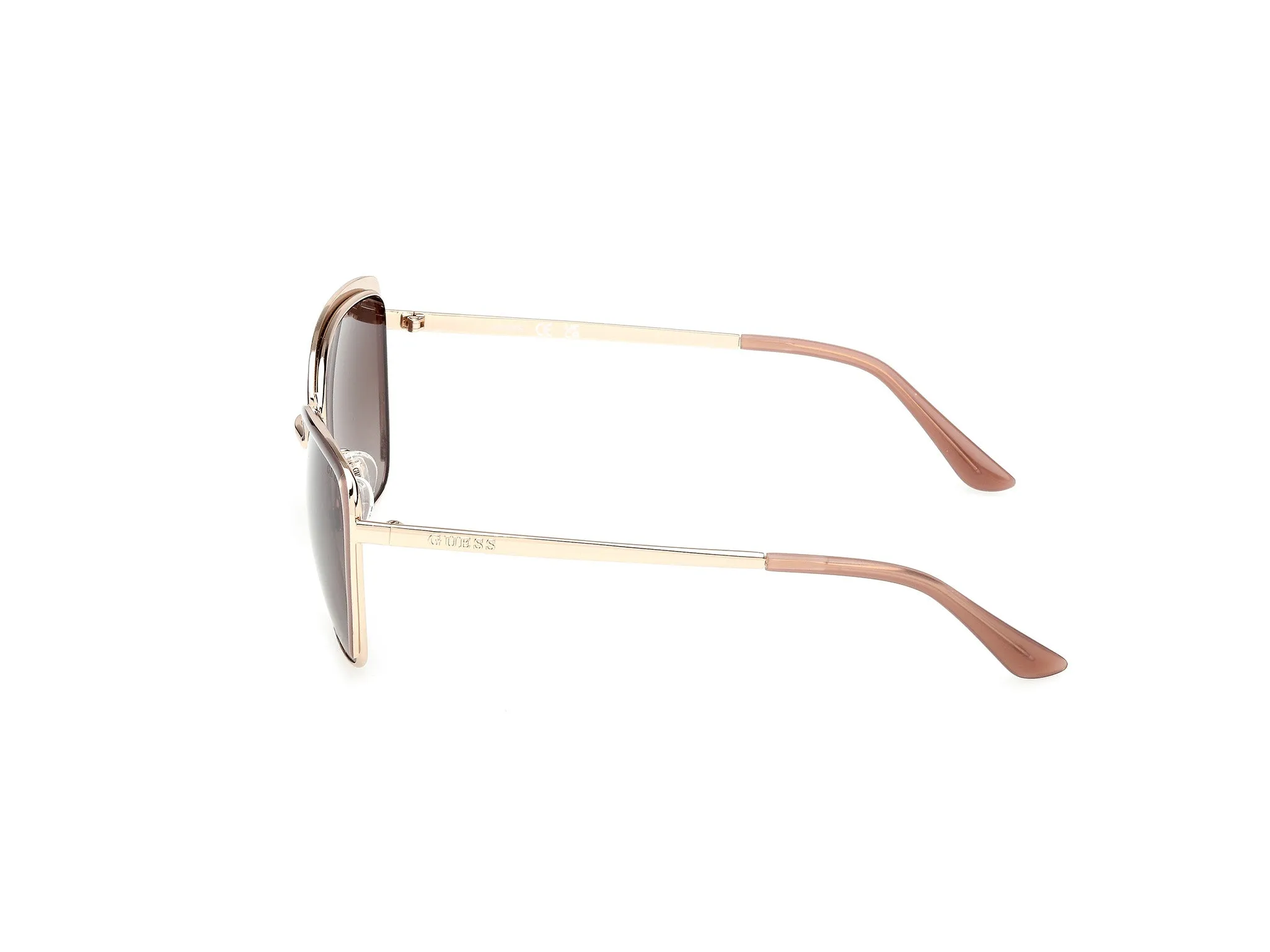 Guess GU00218 59F Occhiali da sole Metallo Oro Marrone Squadrata Normale - immagine 3