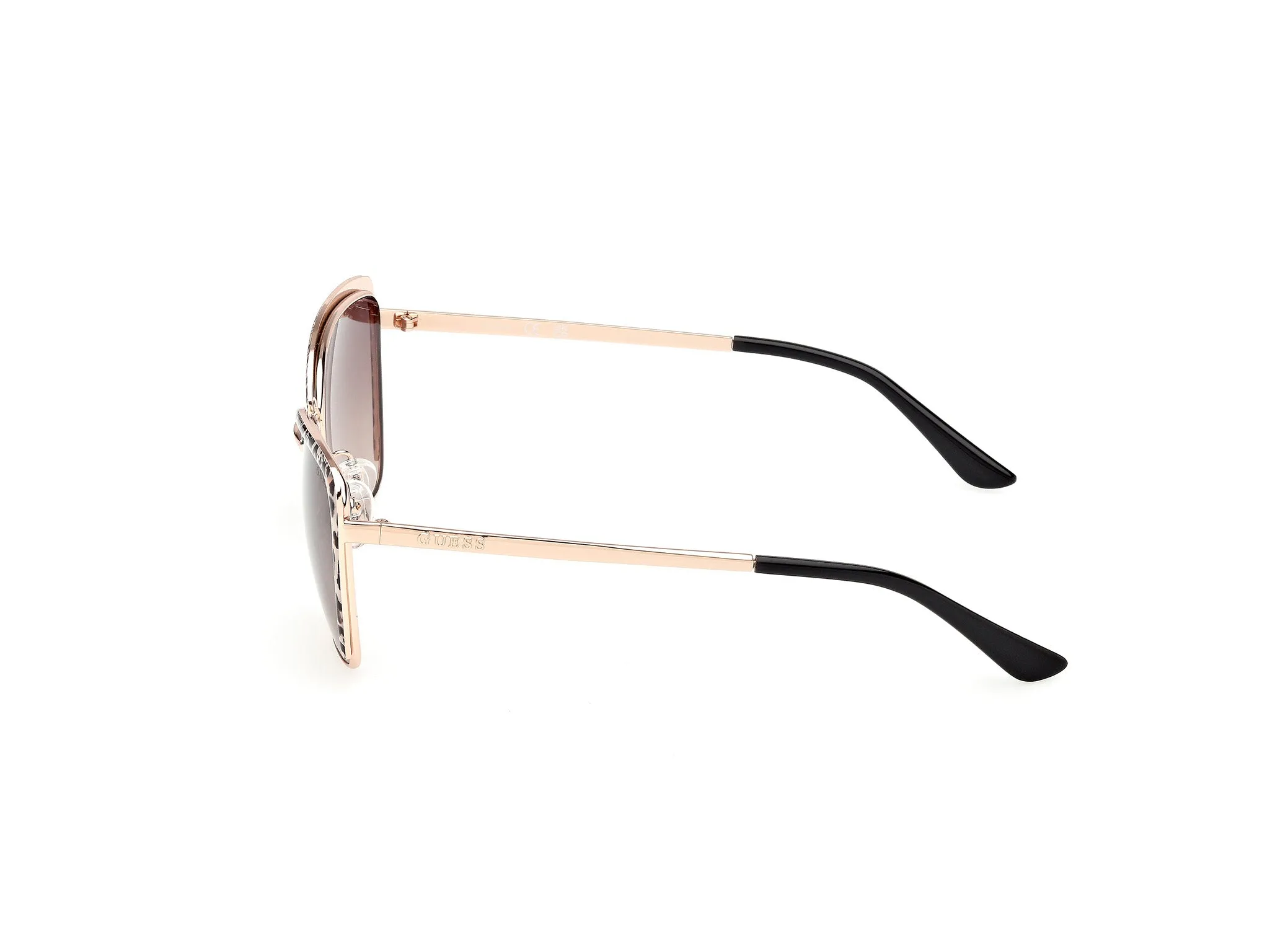 Guess GU00218 28F Occhiali da sole Metallo Oro Marrone Squadrata Normale - immagine 3